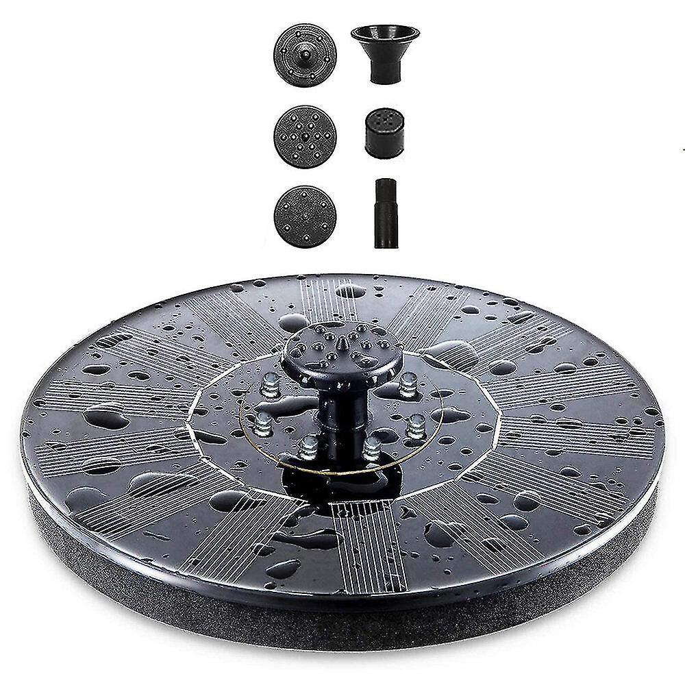 18cm Solar Fountain with White LED Light Solar Water Pump - Image 4