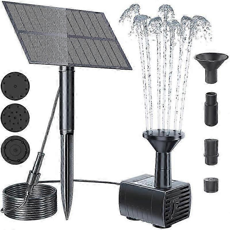 Solar Bird Bath Fountain Pump with Tubing Outdoor Water Pump - Image 1