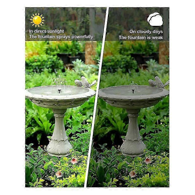 Solar Bird Bath Fountain Pump with Tubing Outdoor Water Pump - Image 5