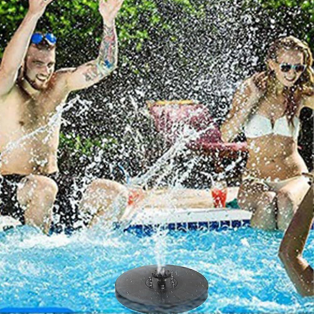 Solar Water Fountain with LED Lights Bird Bath Garden Pump - Image 3