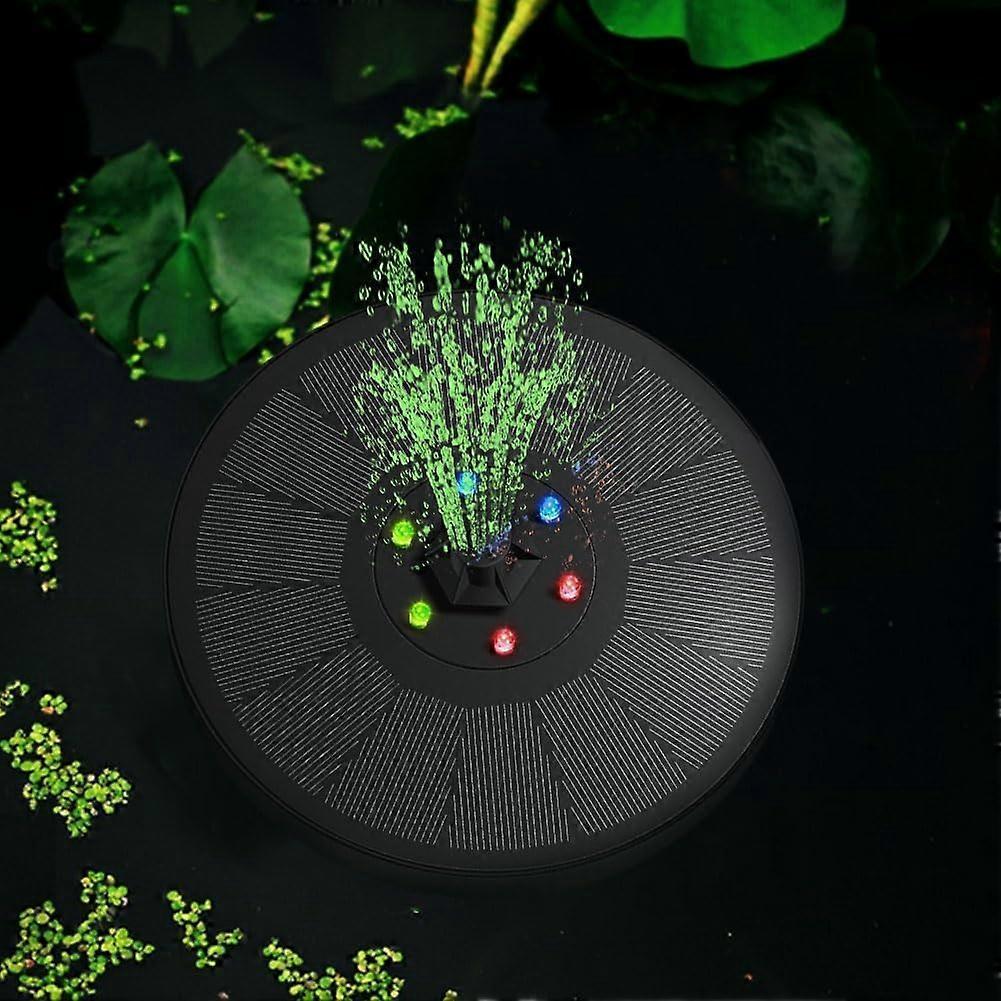 Solar Water Fountain with LED Lights Bird Bath Garden Pump - Image 4