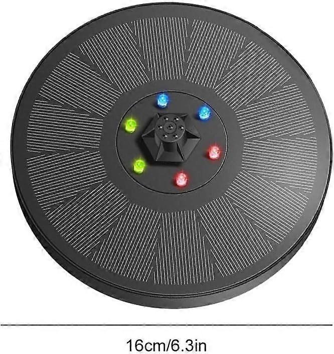 Solar Water Fountain with LED Lights Bird Bath Garden Pump - Image 5