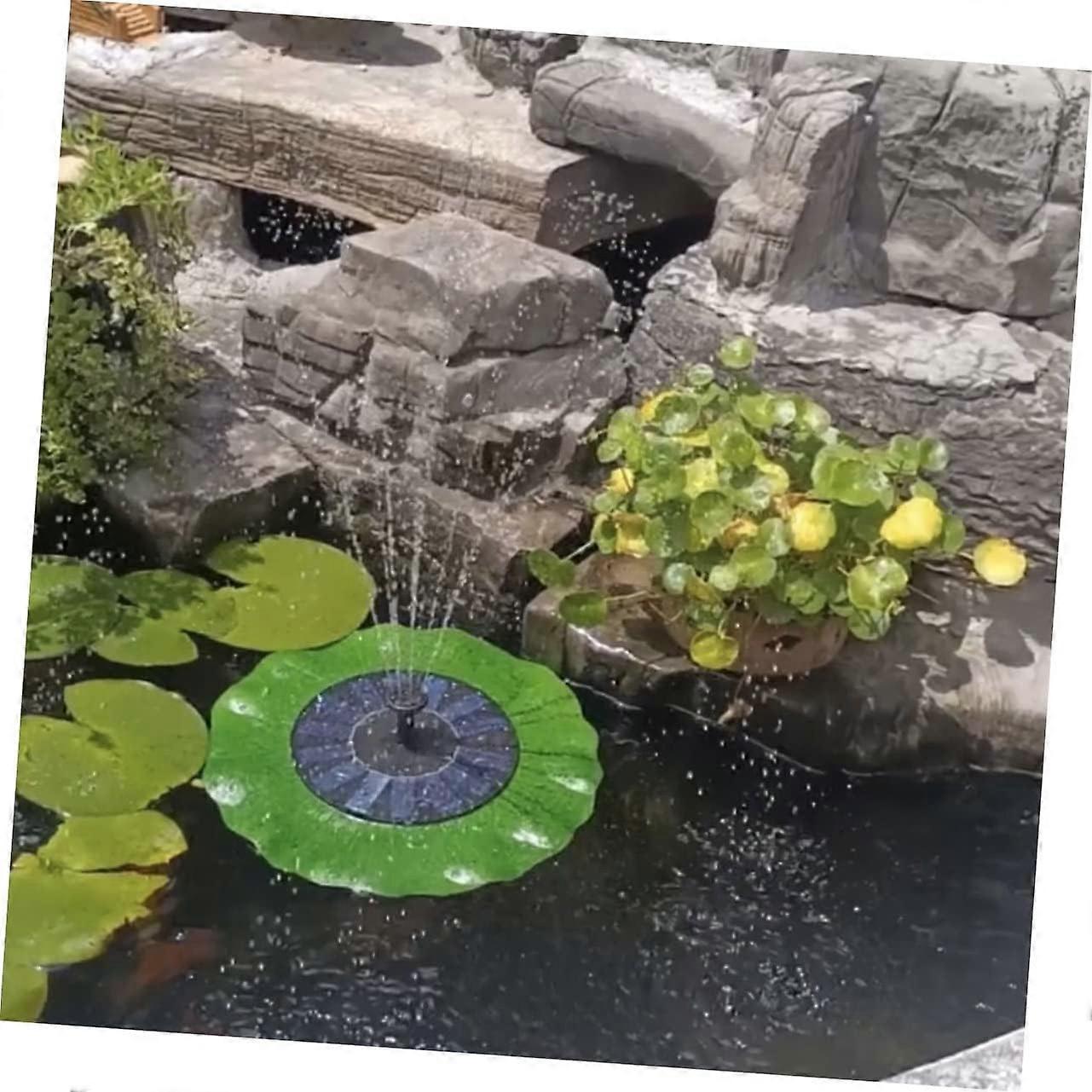 Floating Solar Fountain Water Spray Garden Pond Decor - Image 5