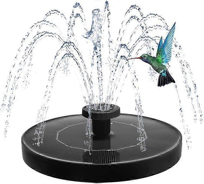 1.2W Floating Solar Fountain Pump with 6 Nozzles 30-40cm Spray - Image 1