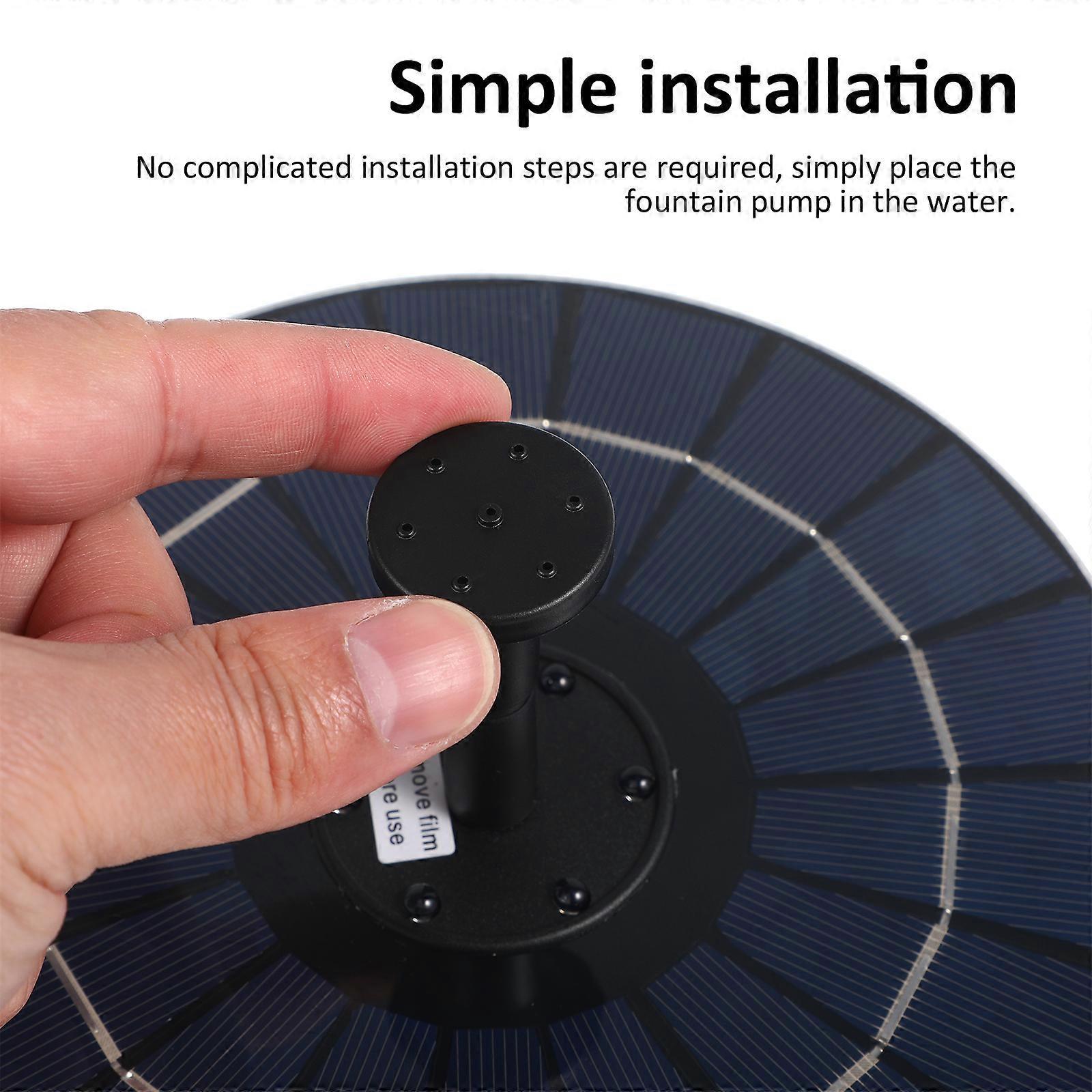 Solar Fountain Disc Pump Bird Bath Solar Water Fountain - Image 2