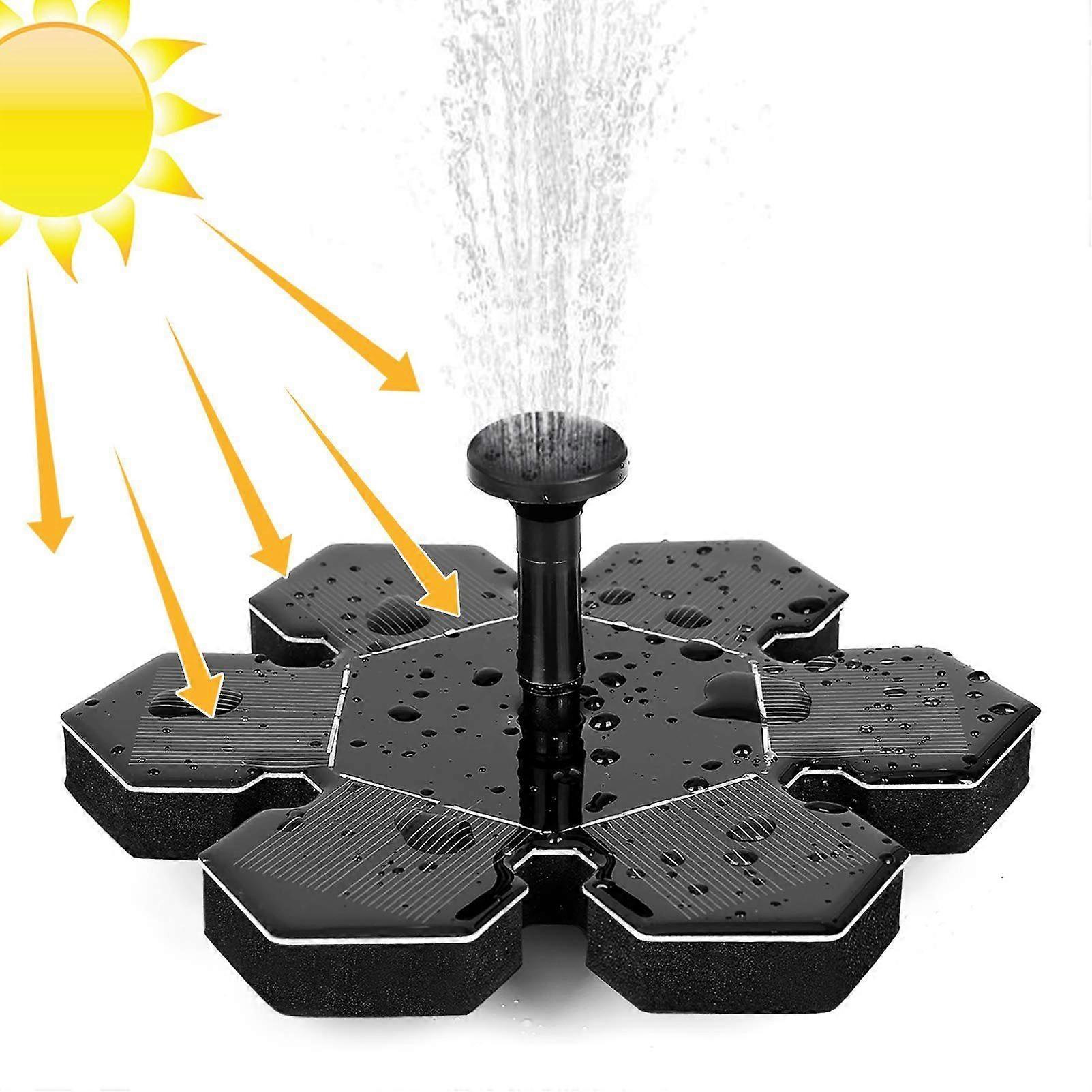 1.4W Solar Pond Fountain Pump with 5 Effects Floating Solar Pump - Image 1