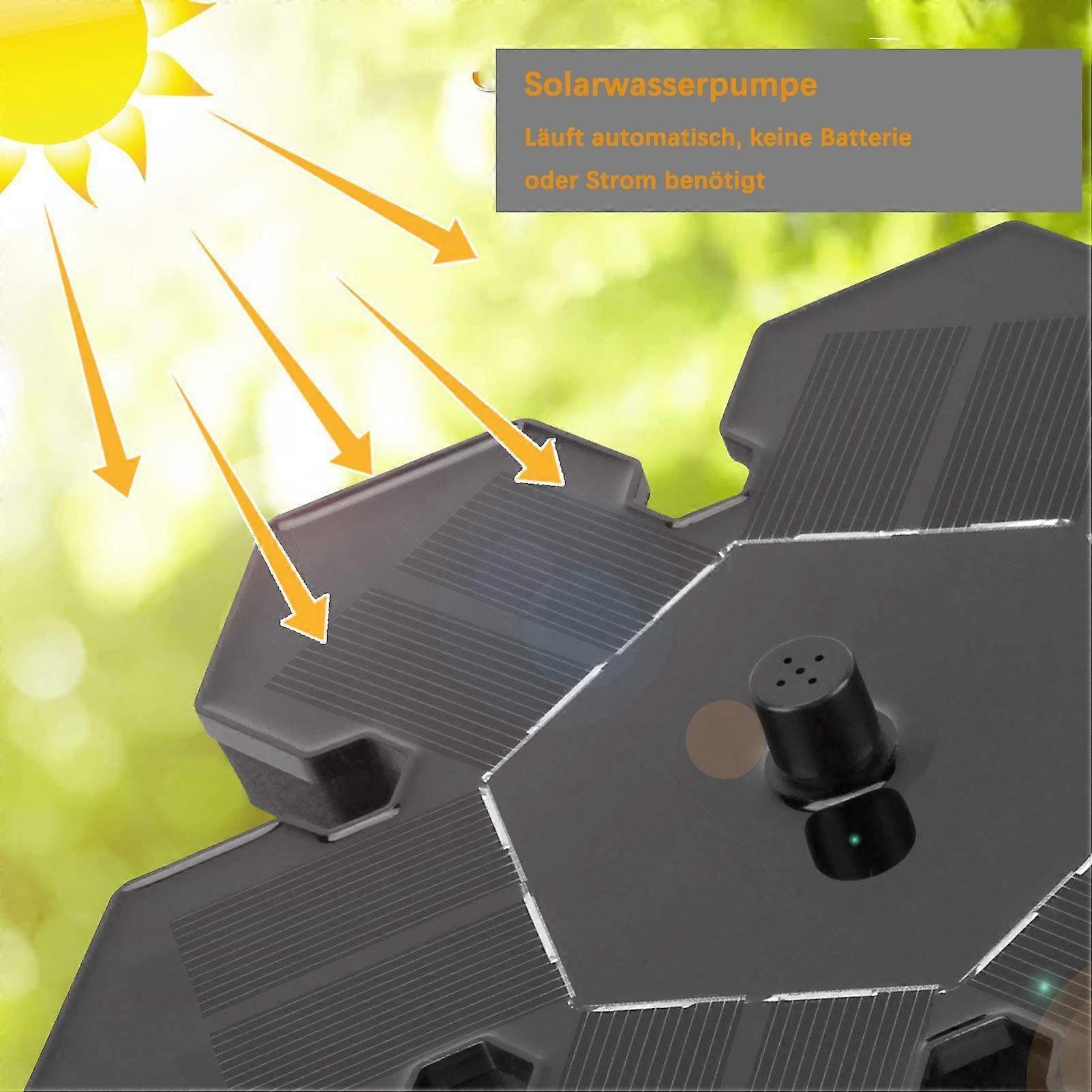 1.4W Solar Pond Fountain Pump with 5 Effects Floating Solar Pump - Image 5