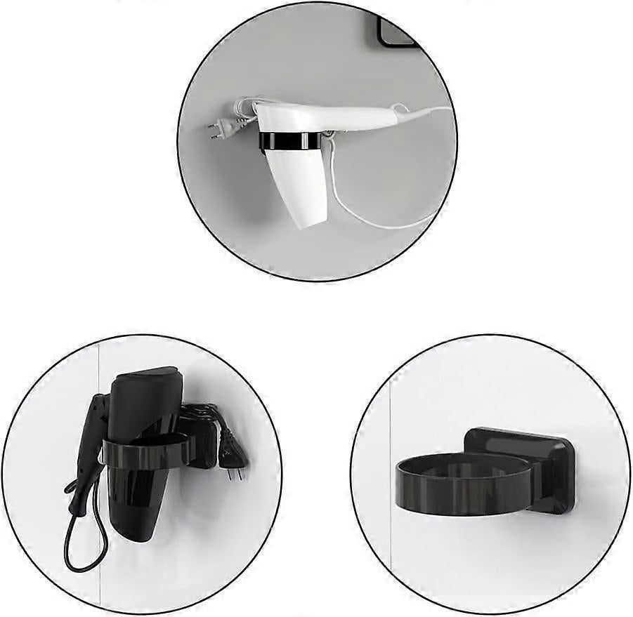 Wall Mounted Hair Dryer No Drilling Plastic Hair Dryer - Image 5