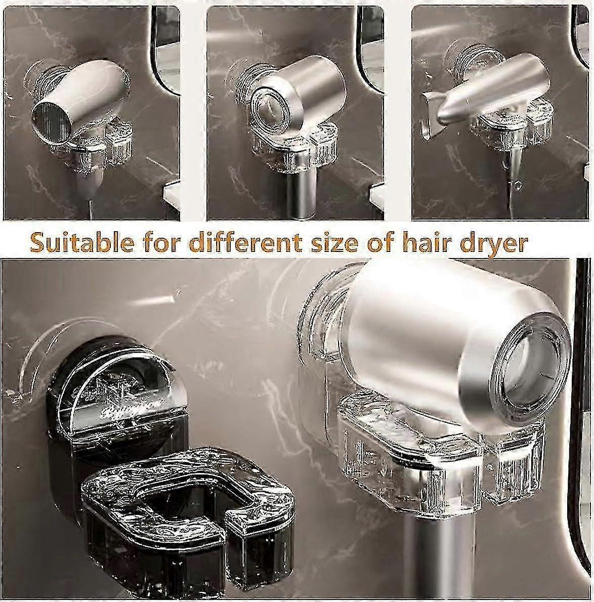 No-Punch Wall Mounted Hair Dryer Bracket Stand Holder - Image 5