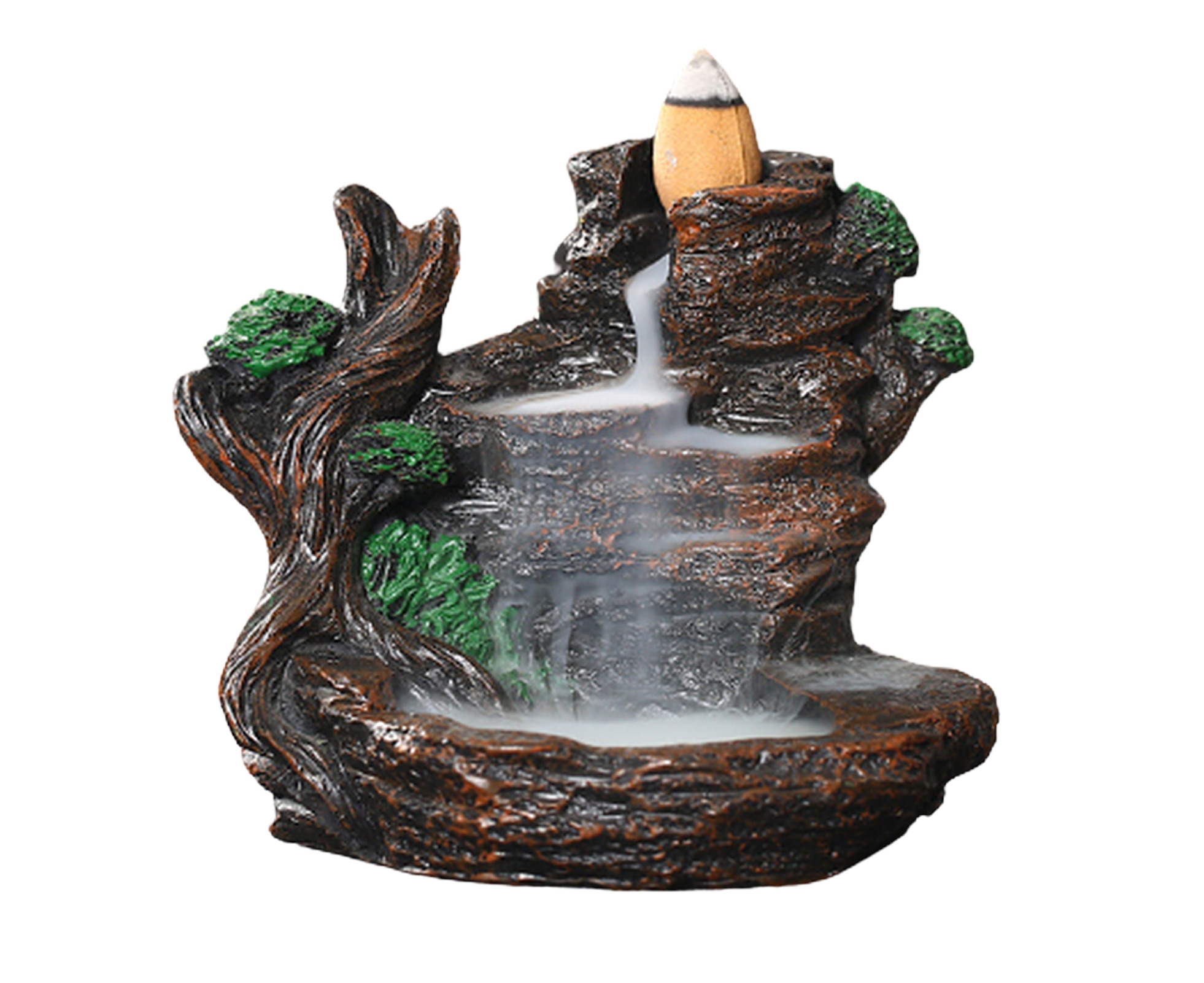Resin Mountains Rivers Incense Burners Holder Censer Aromatherapy Home Decor- 6 - Image 1