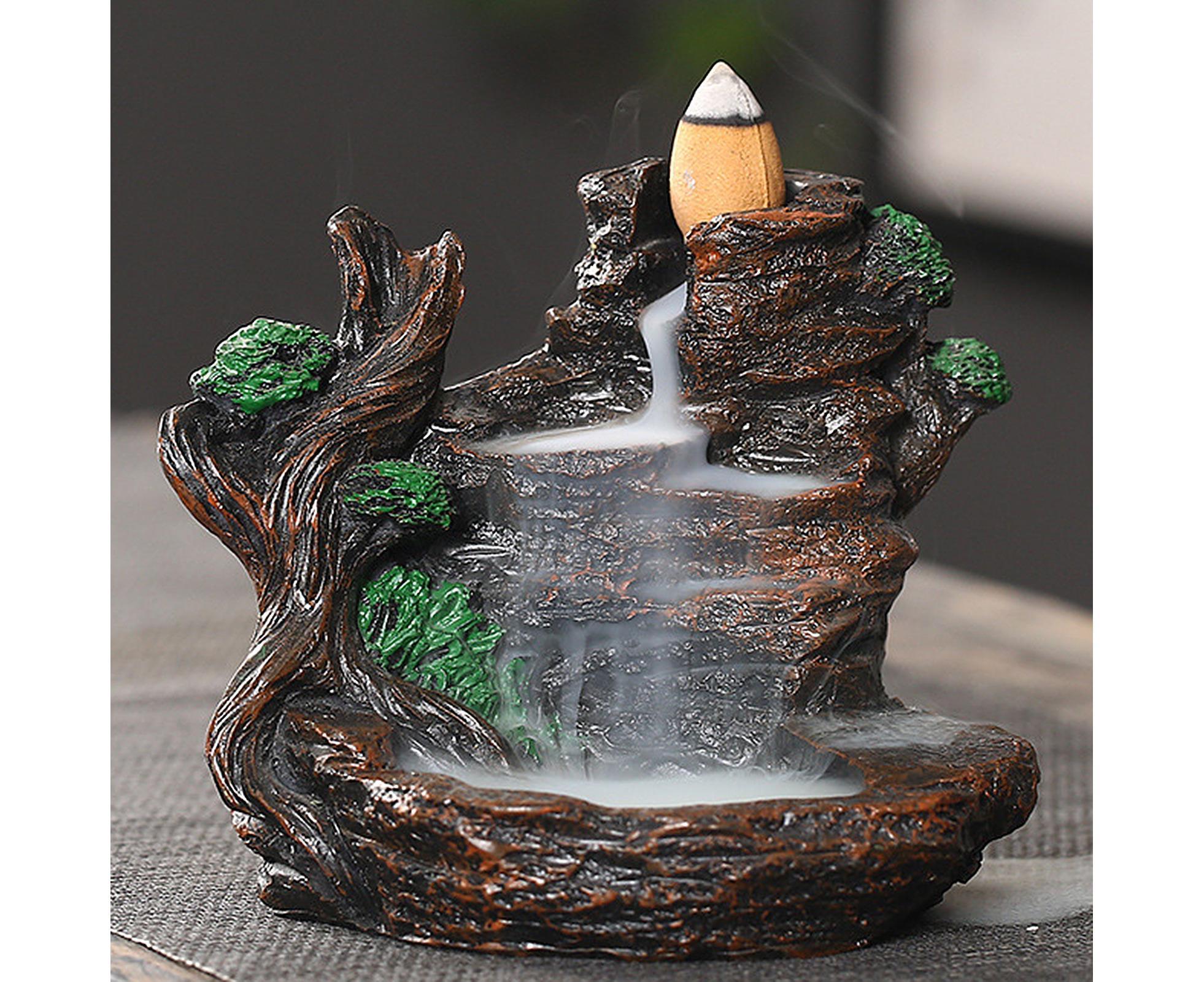 Resin Mountains Rivers Incense Burners Holder Censer Aromatherapy Home Decor- 6 - Image 2