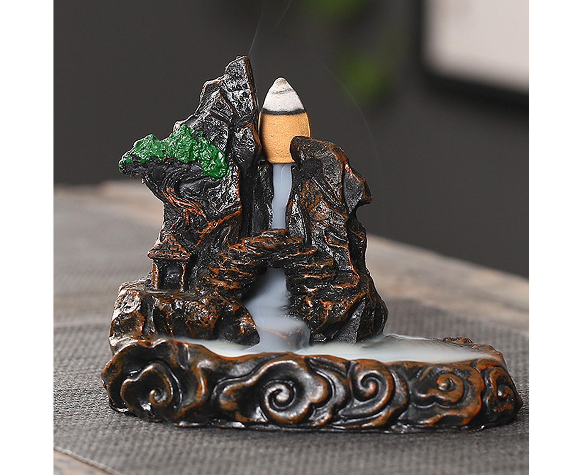 Resin Mountains Rivers Incense Burners Holder Censer Aromatherapy Home Decor- 6 - Image 4