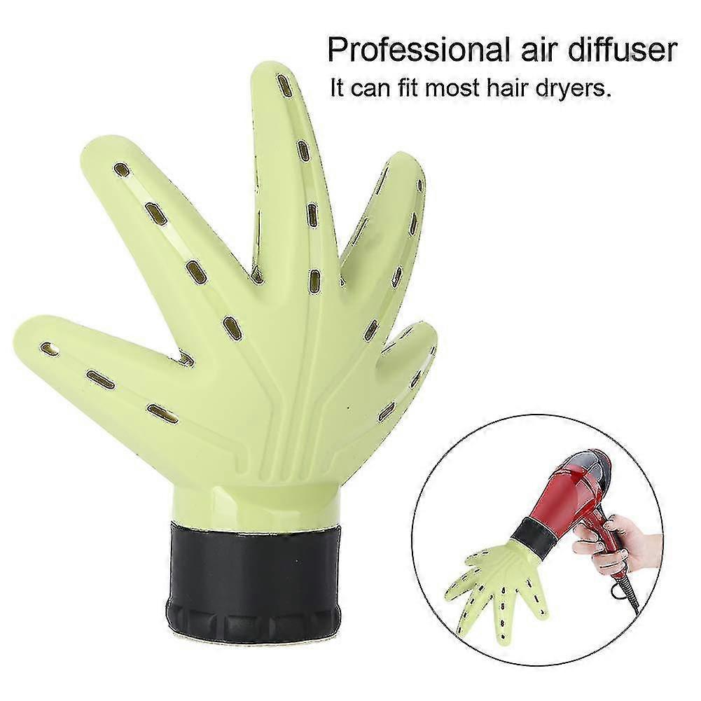 Green Hair Dryer Diffuser Attachment for Natural Curls - Image 4