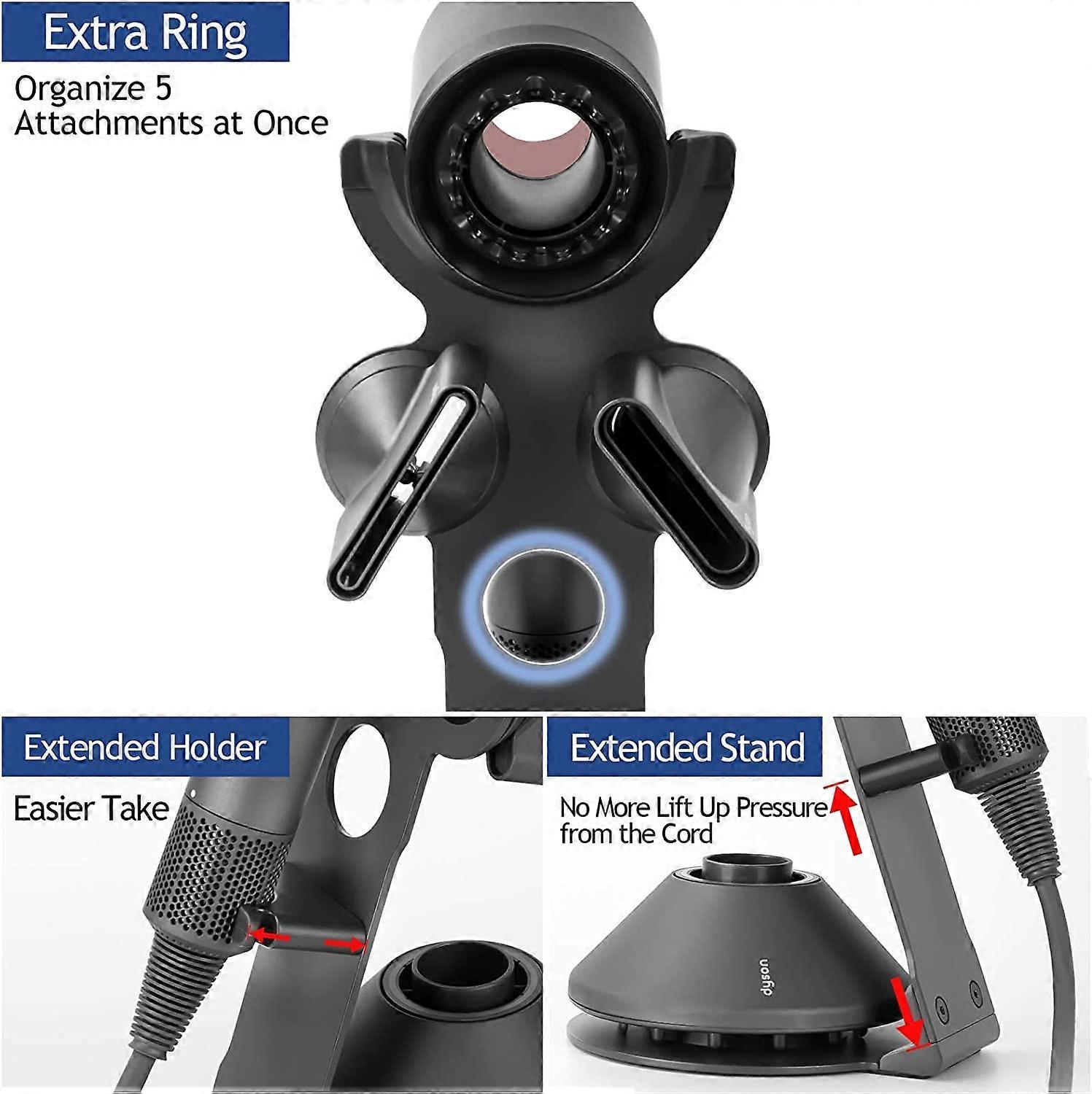 Dyson Supersonic Hair Dryer Holder with 5 Accessories Organizer - Image 2