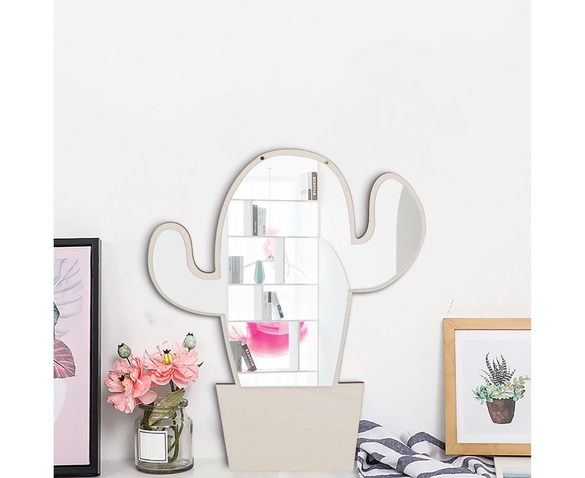 Wall Sticker Acrylic Mirror-Wooden Color - Image 4