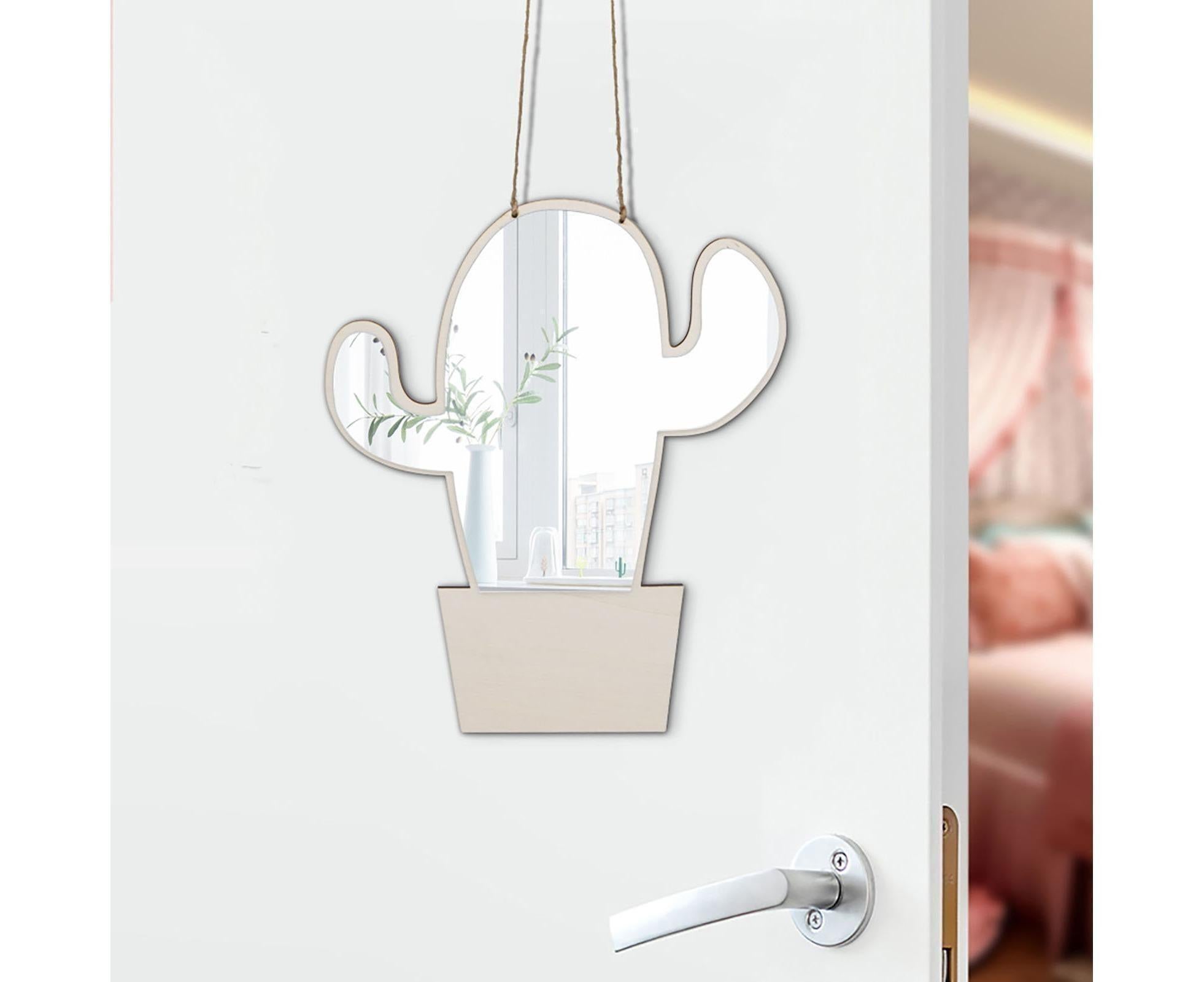 Wall Sticker Acrylic Mirror-Wooden Color - Image 5