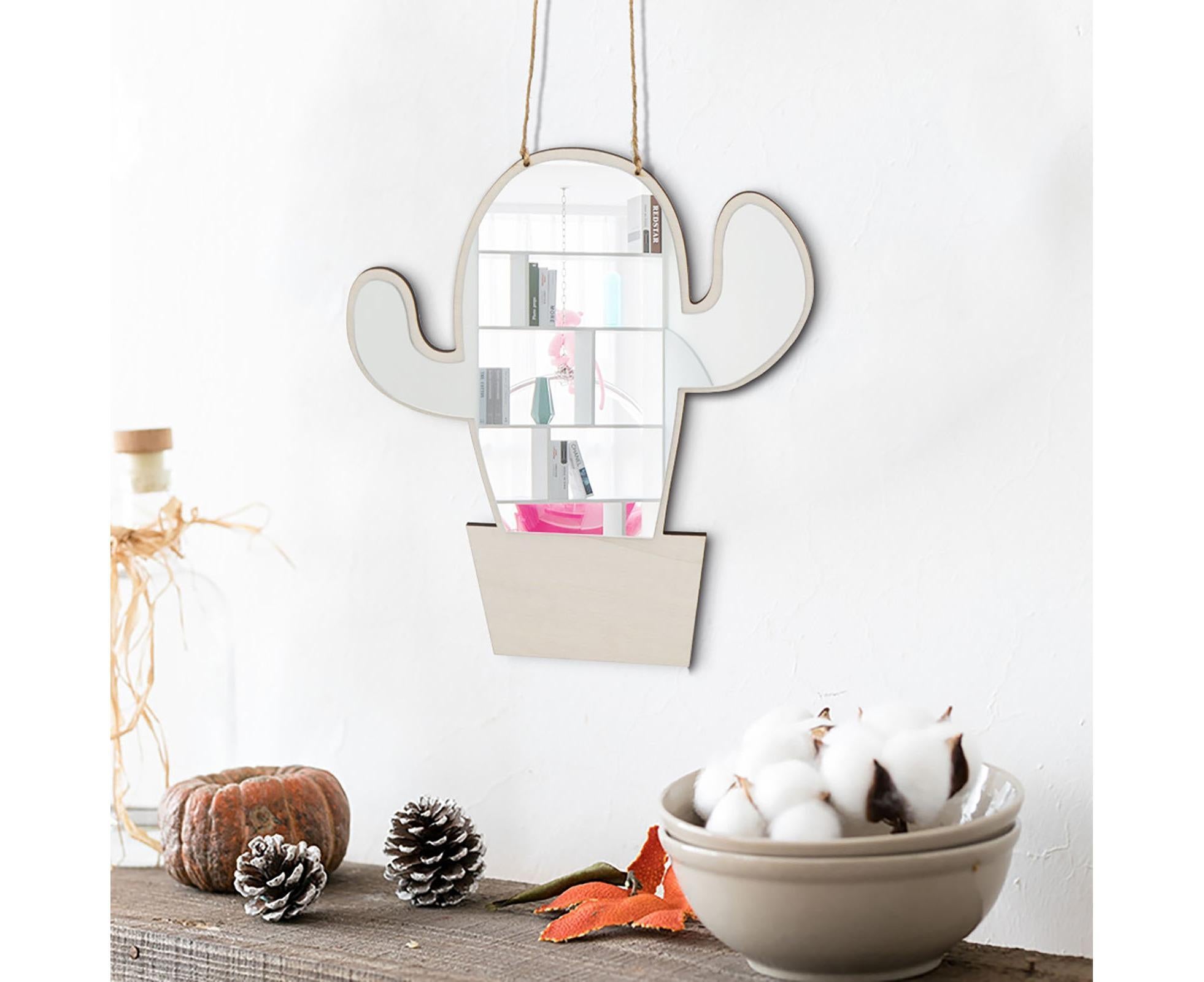 Wall Sticker Acrylic Mirror-Wooden Color - Image 7