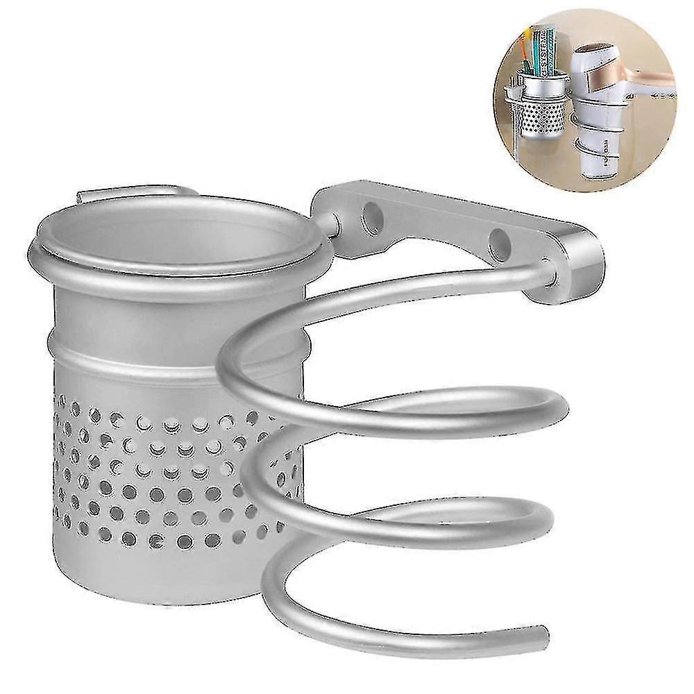 Hair Dryer Holder Wall Mount Organizer Blow Dryer Rack - Image 1