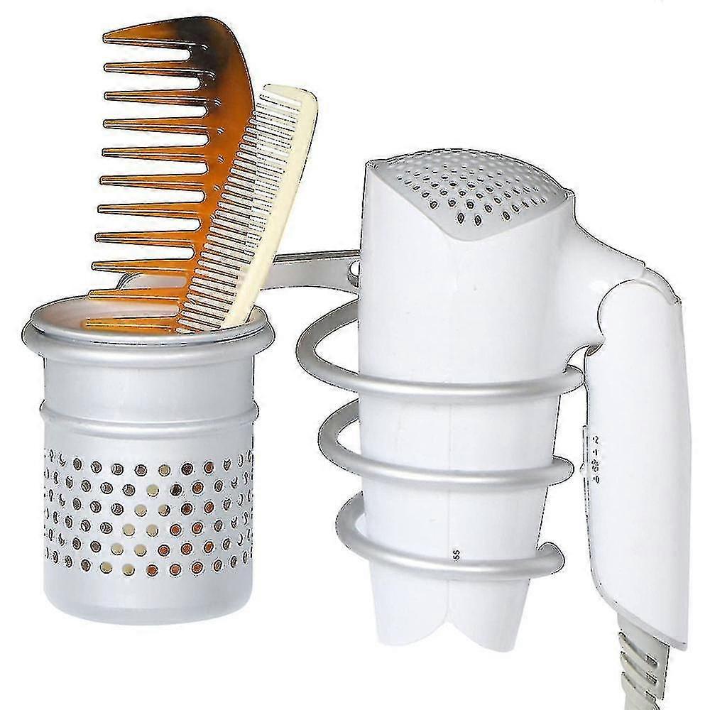 Hair Dryer Holder Wall Mount Organizer Blow Dryer Rack - Image 2