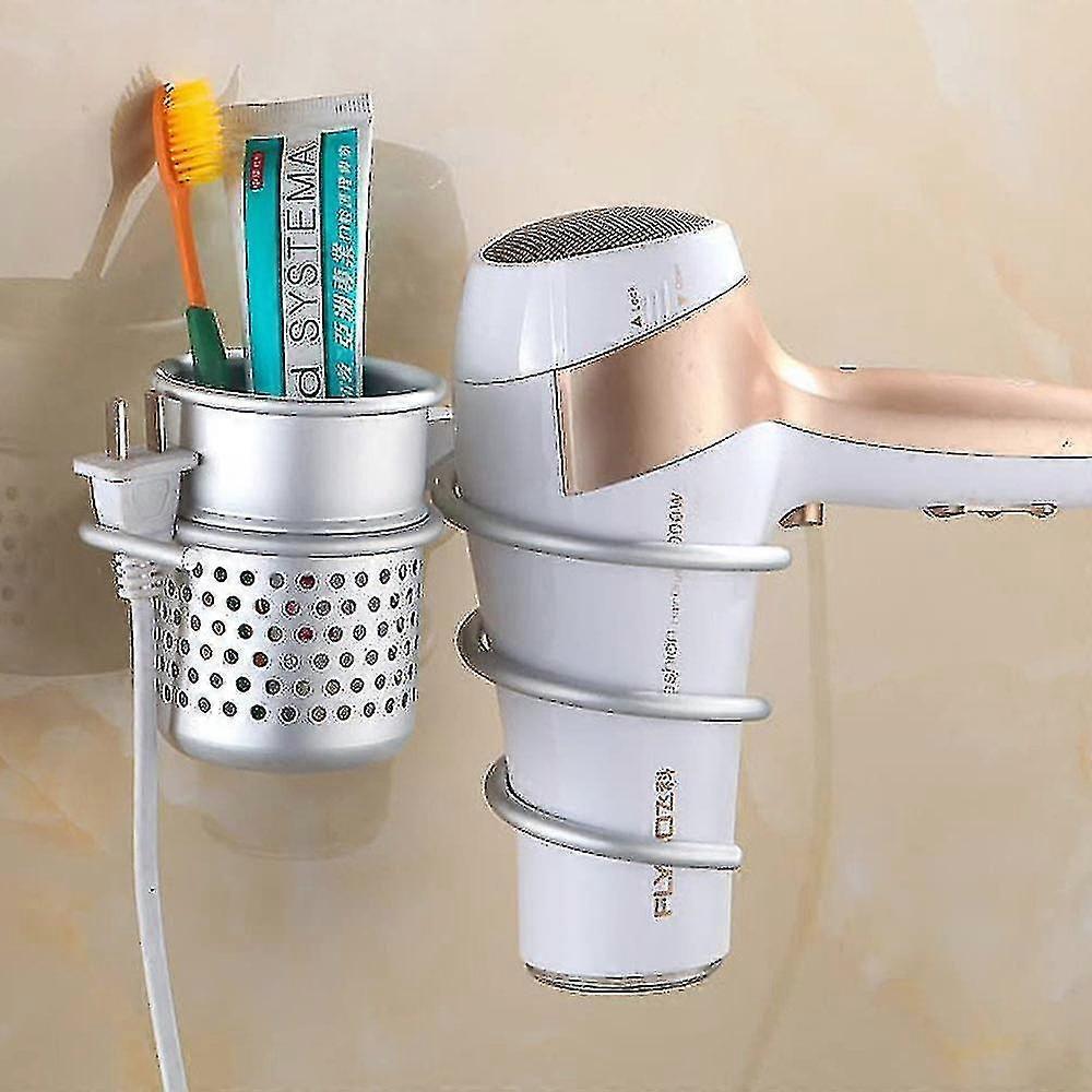 Hair Dryer Holder Wall Mount Organizer Blow Dryer Rack - Image 3