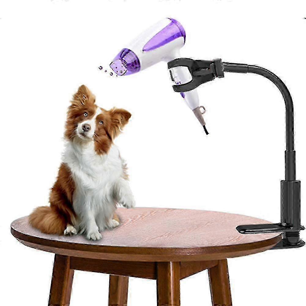 Pet Hair Dryer Stand Dog Grooming Holder Adjustable Bracket - Image 1