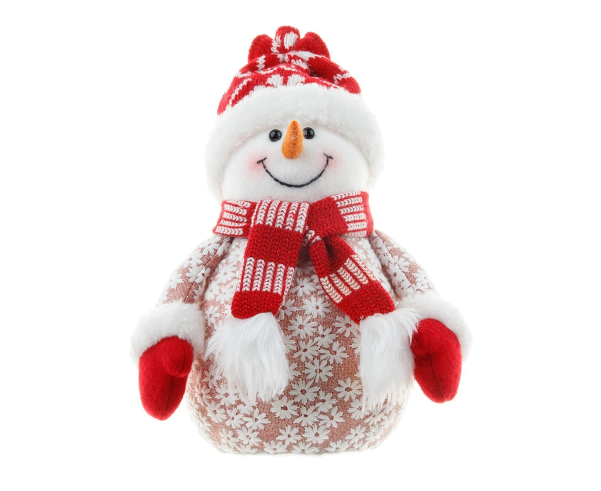 Xmas Snowman Ornament Shopping Mall-Red - Image 1