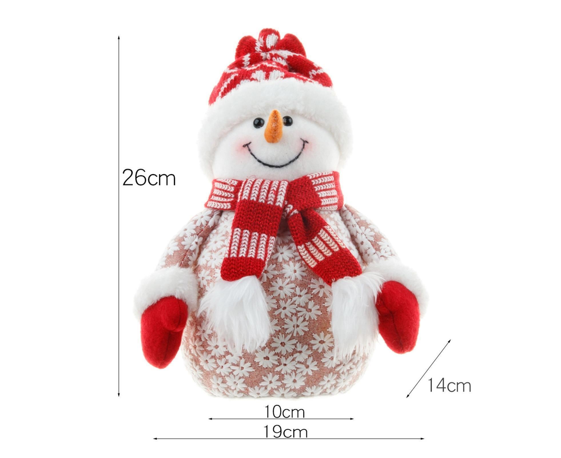 Xmas Snowman Ornament Shopping Mall-Red - Image 3
