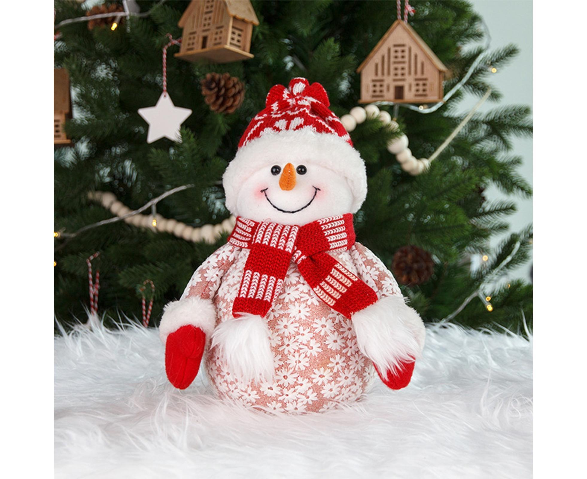 Xmas Snowman Ornament Shopping Mall-Red - Image 4