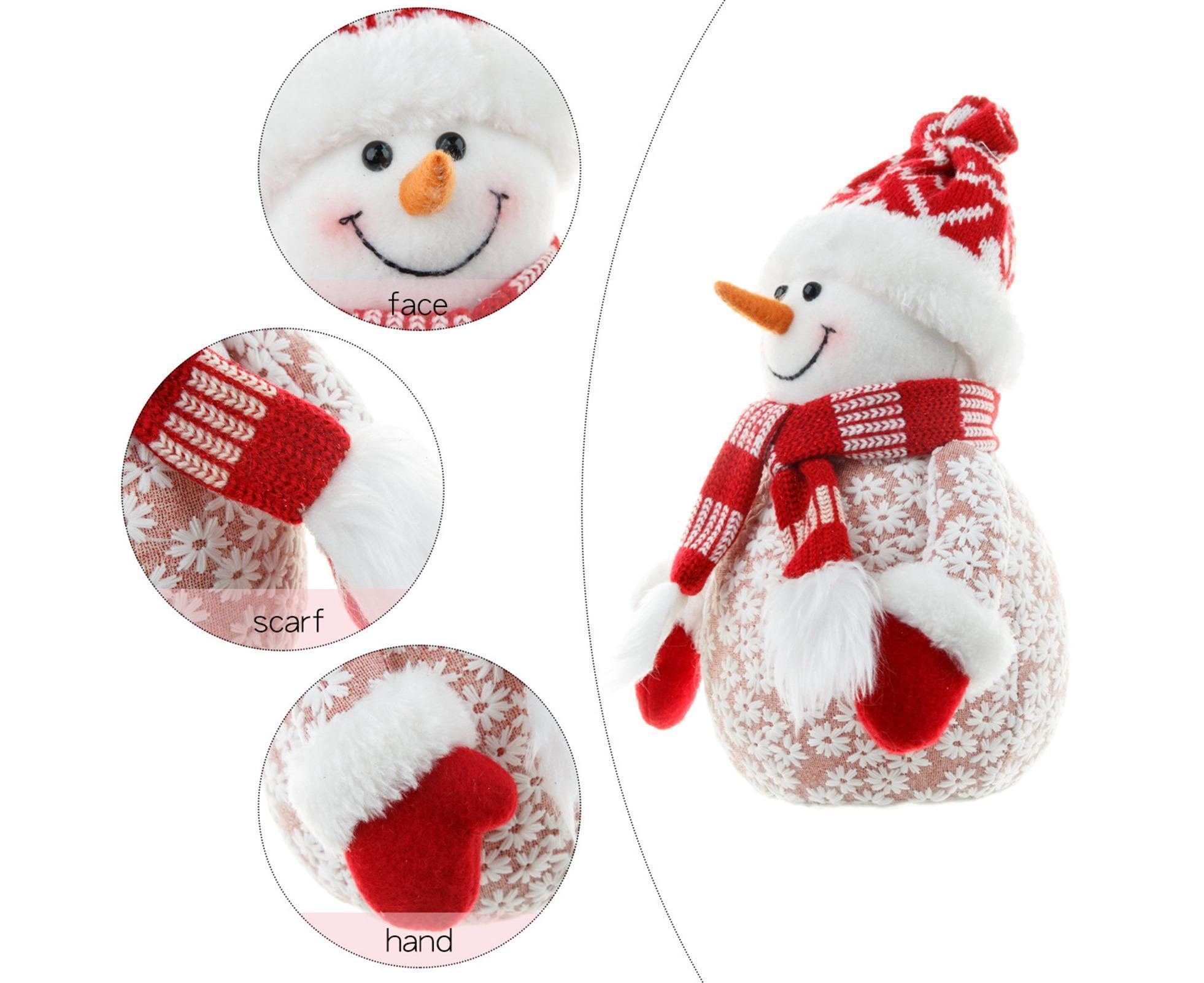 Xmas Snowman Ornament Shopping Mall-Red - Image 5