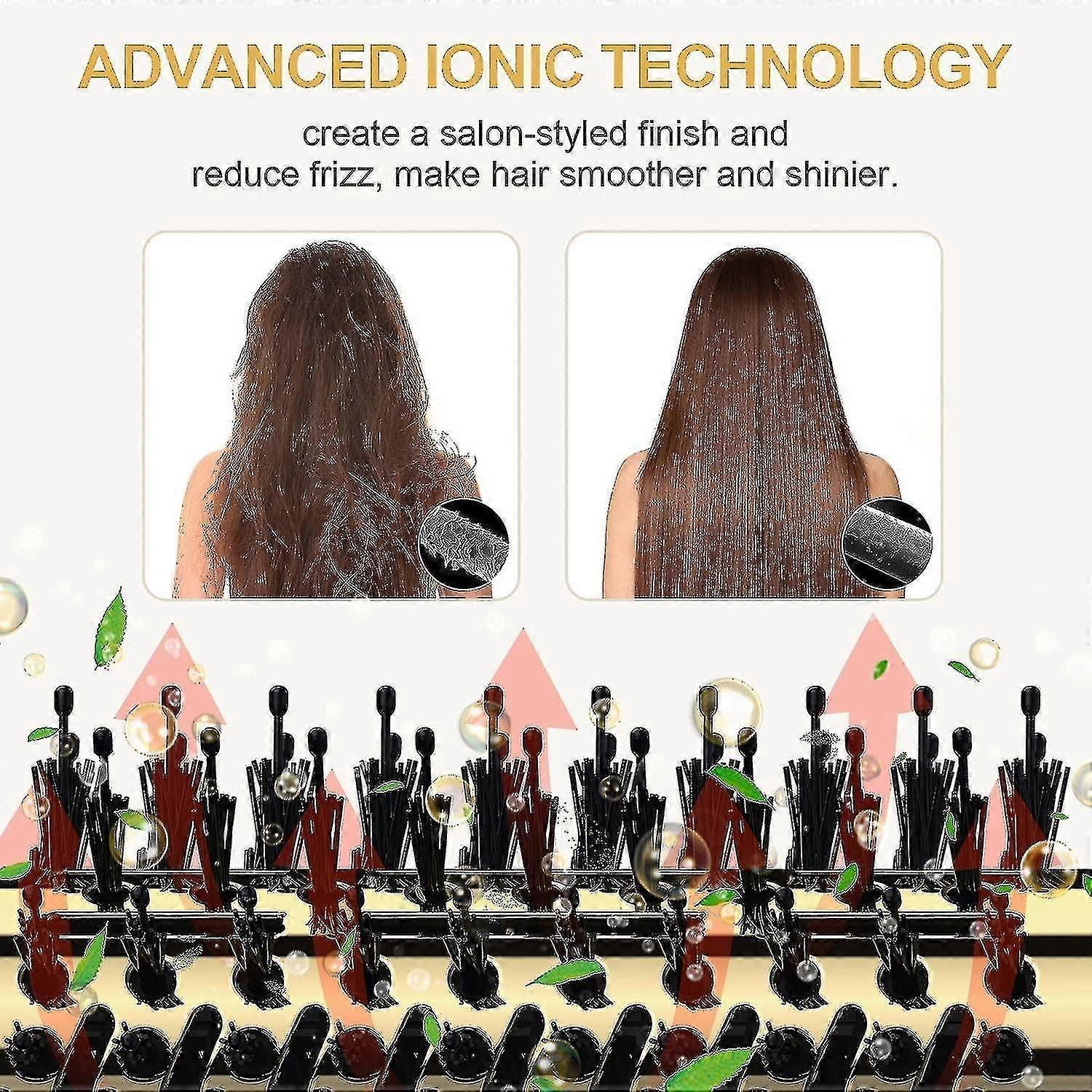 Negative Ion Hair Dryer Brush Styler Anti-Frizz Blow Dryer - Image 3