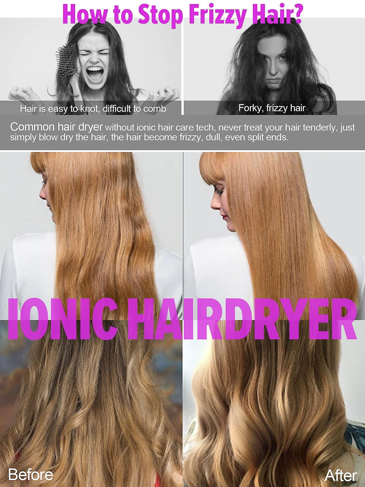 Ionic Hair Dryer 1800W Constant Temperature Professional - Image 2