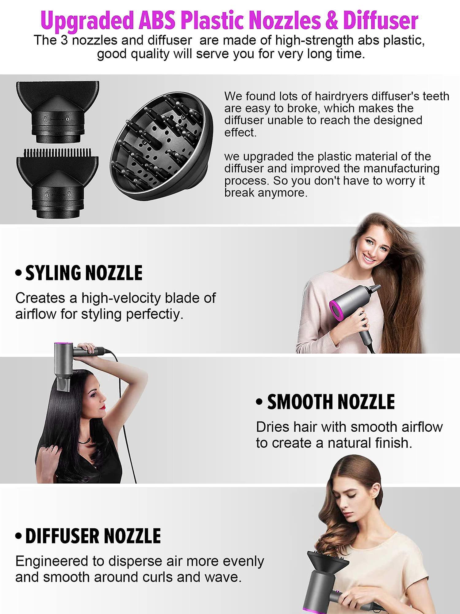 Ionic Hair Dryer 1800W Constant Temperature Professional - Image 4