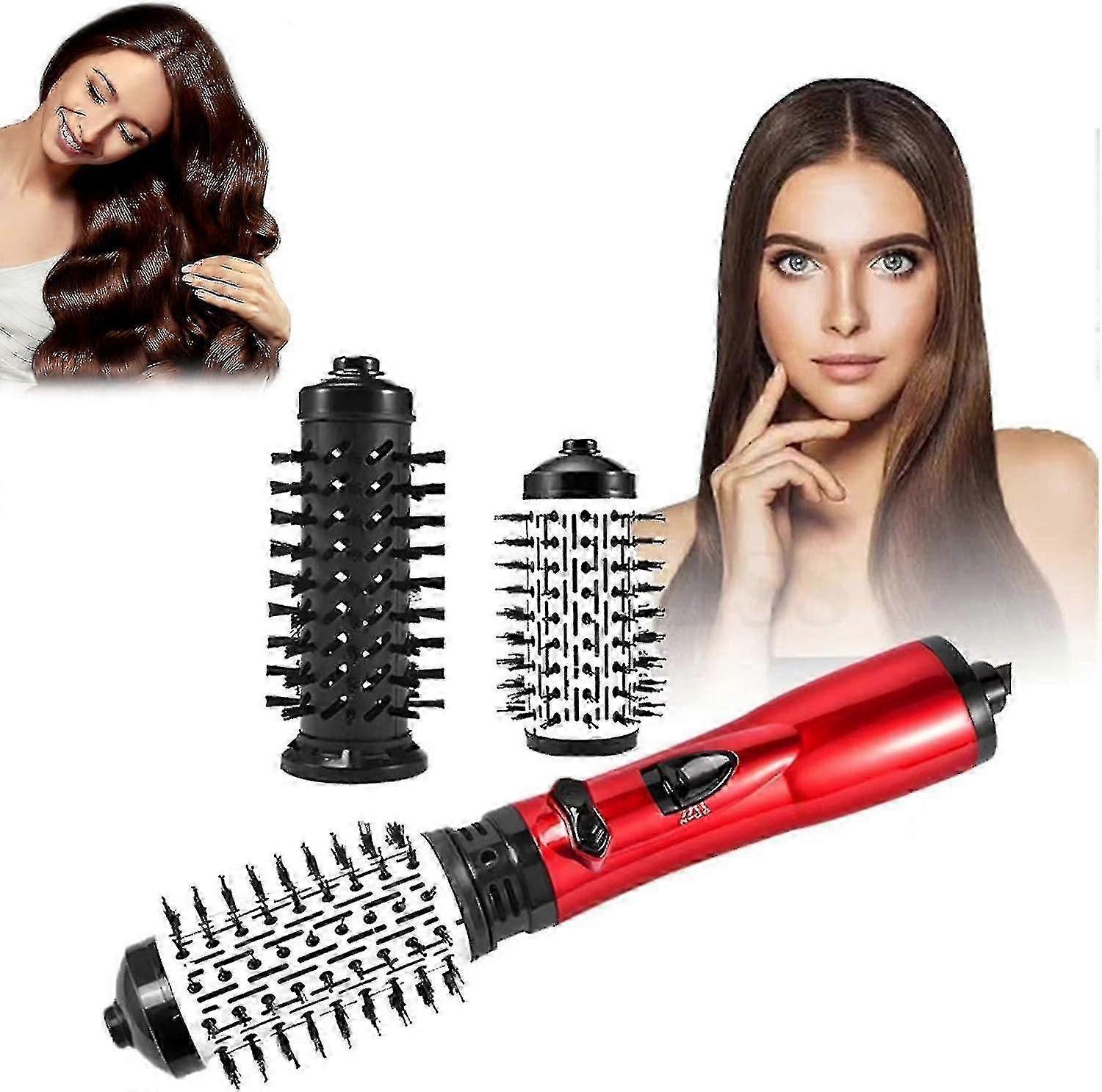 3-in-1 Rotating Hot Air Styler Hair Dryer with Brush - Image 1