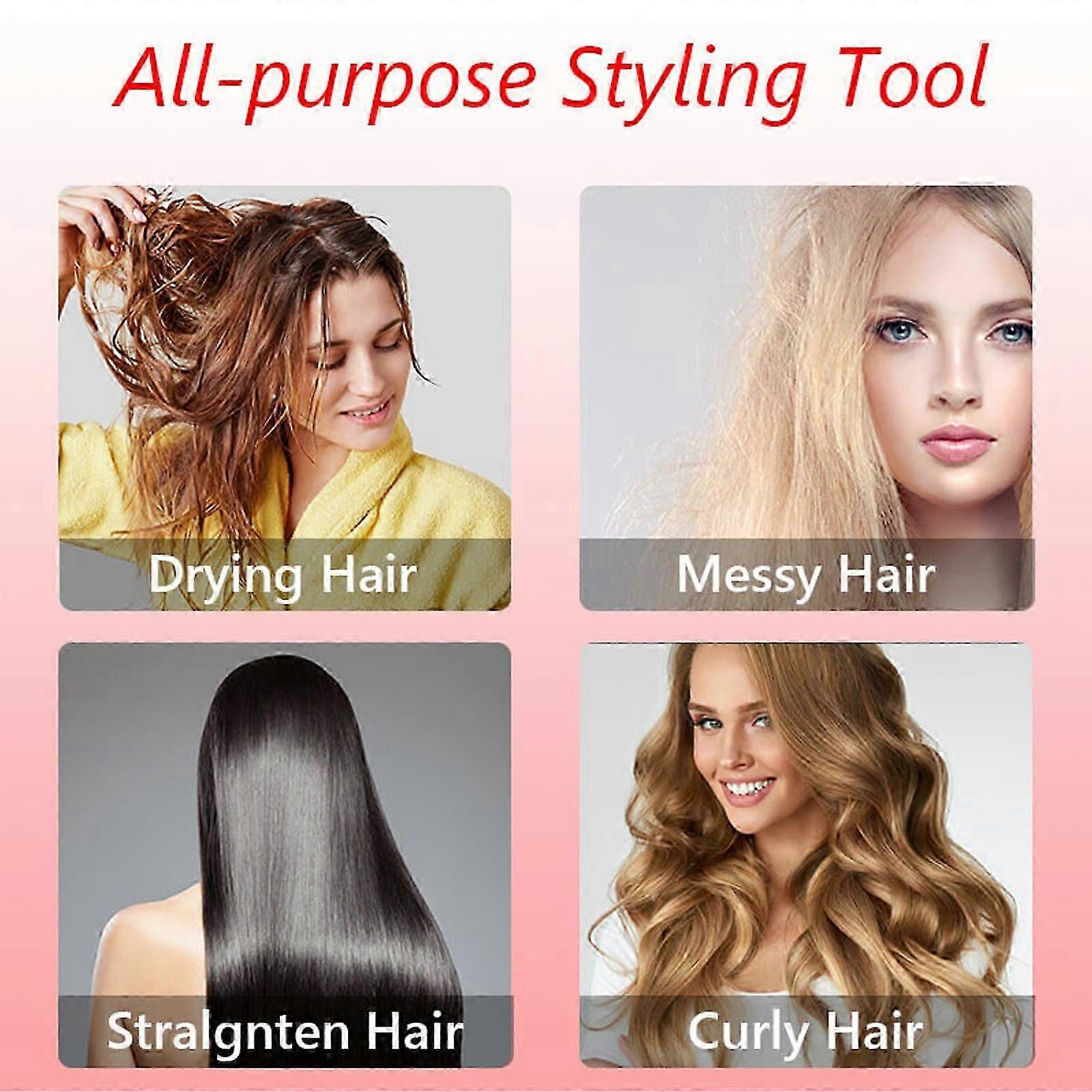 3-in-1 Rotating Hot Air Styler Hair Dryer with Brush - Image 5