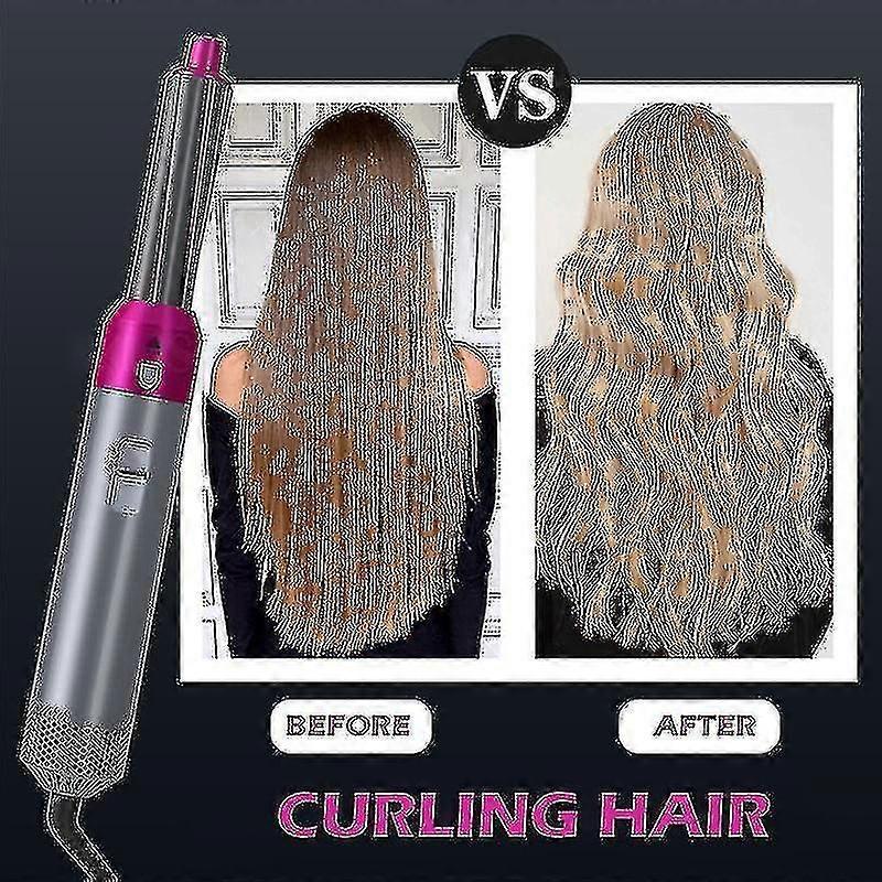 5-in-1 Hair Dryer Brush Curler Straightener Styling Tool - Image 3