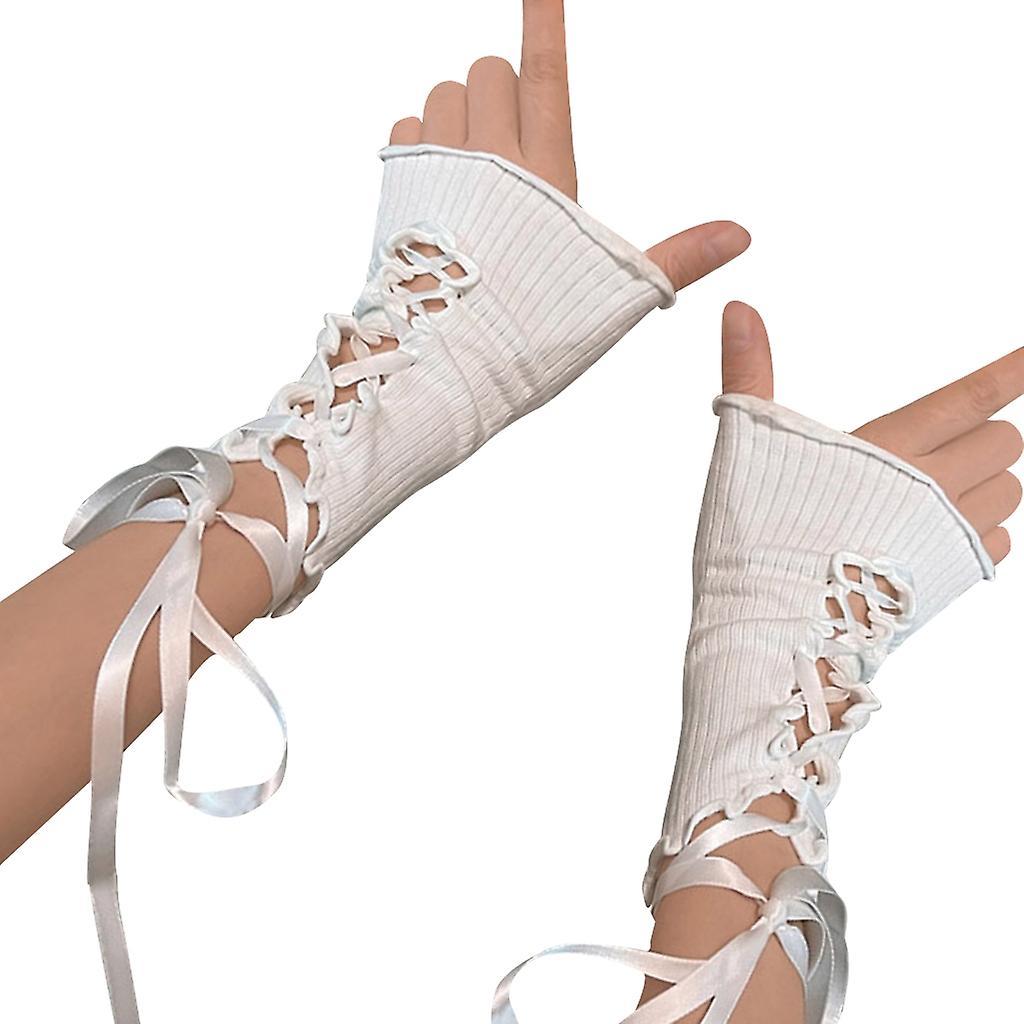 Y2K Arm Cuffs Sleeves JK Lolita Arm Warmers Fashion Accessories - Image 1
