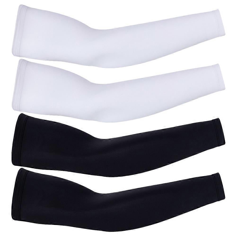 2 Pairs Breathable Sports Arm Sleeves Sun Protection for Girls - Image 3