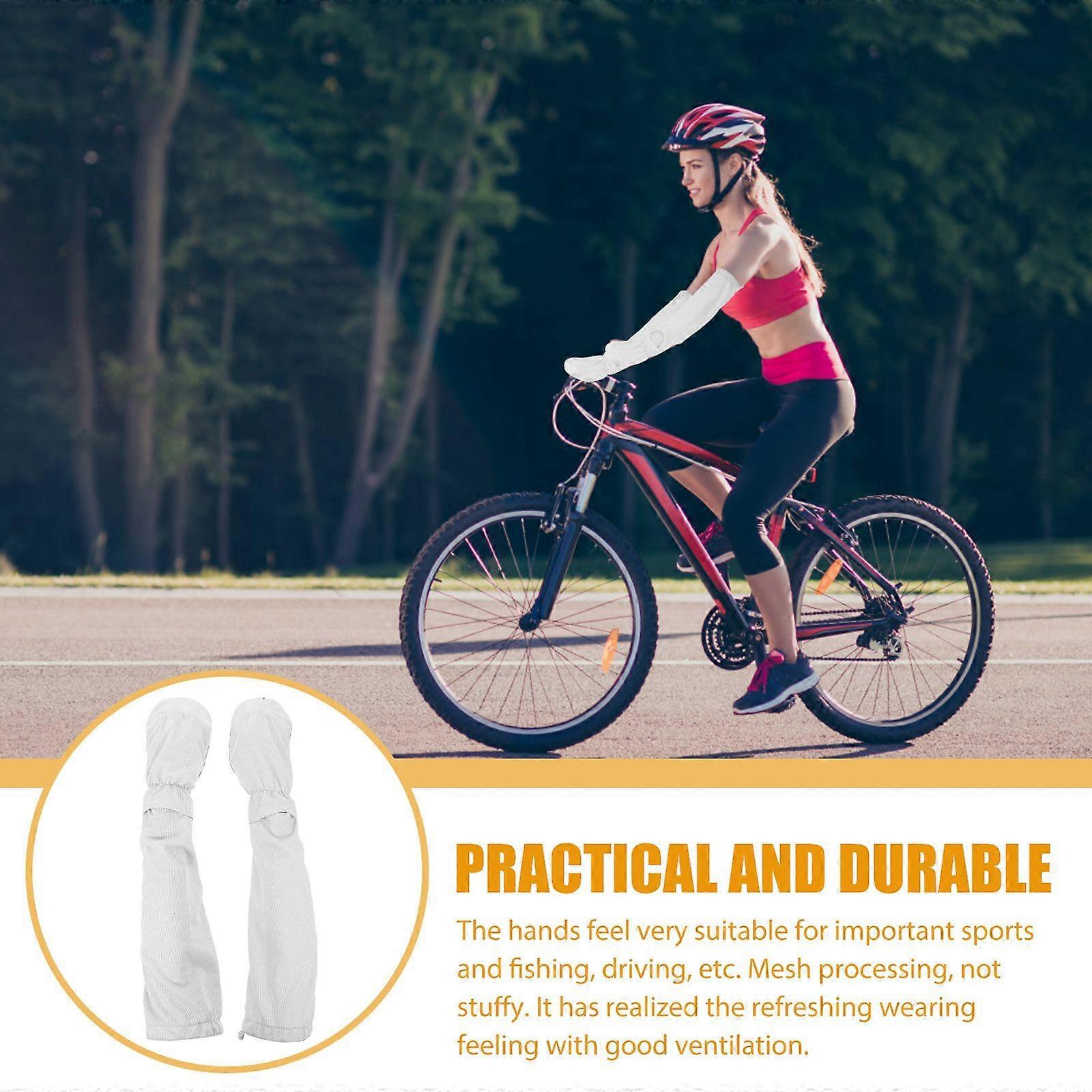 1 Pair UV Protection Arm Sleeves for Men & Women Cycling Sports - Image 2