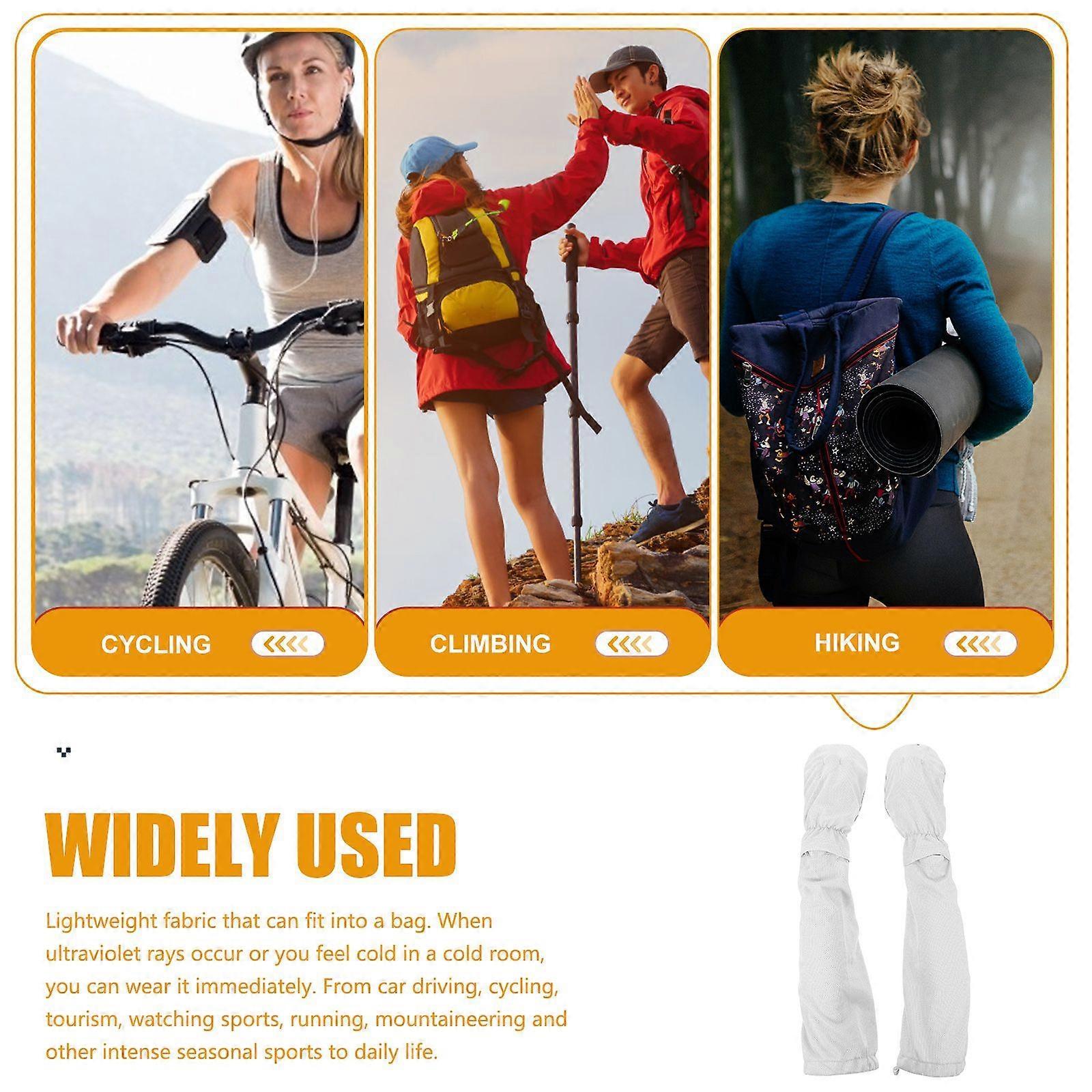 1 Pair UV Protection Arm Sleeves for Men & Women Cycling Sports - Image 4