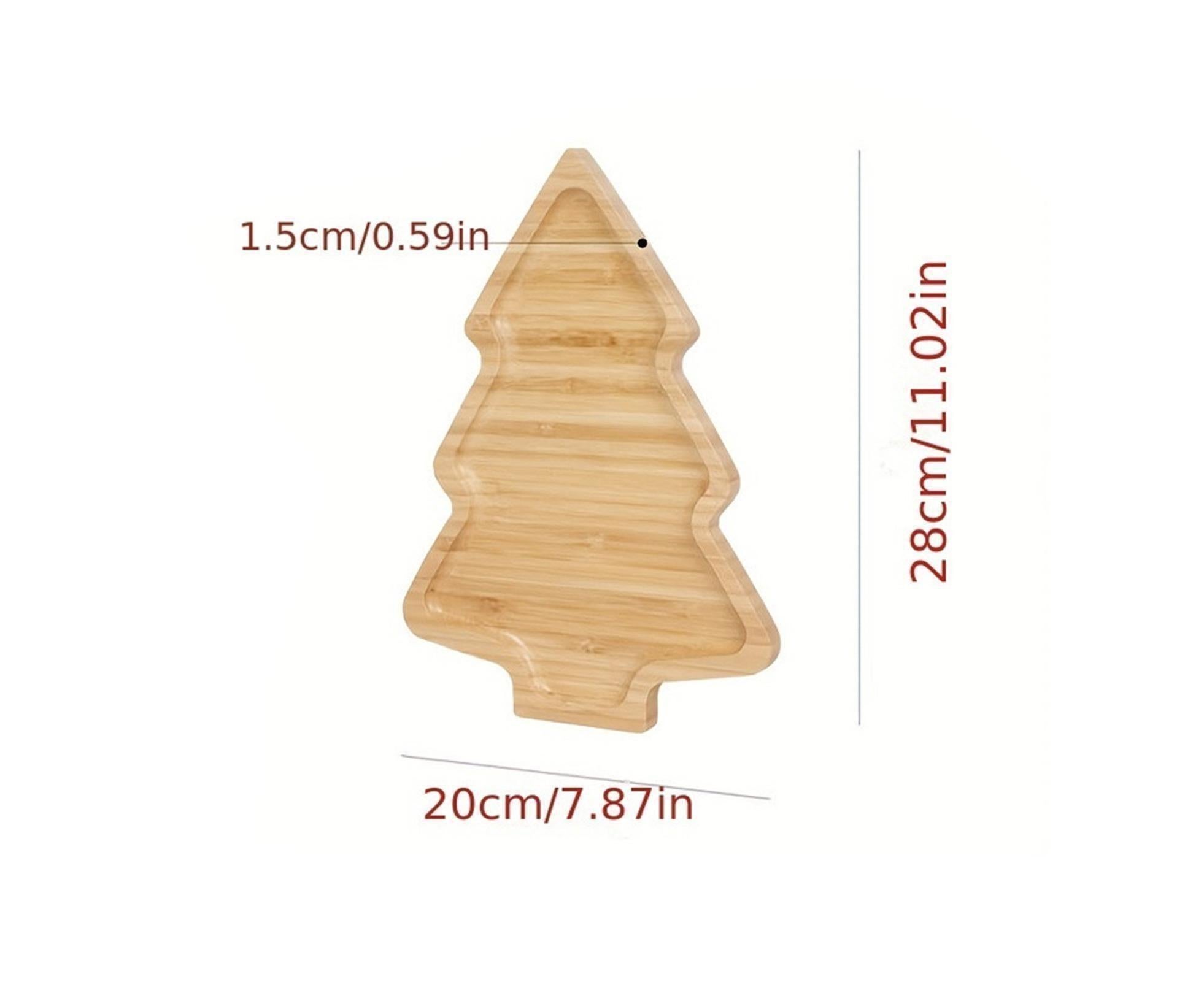 Xmas Tree Wooden Tray for Christmas Tree - Image 2
