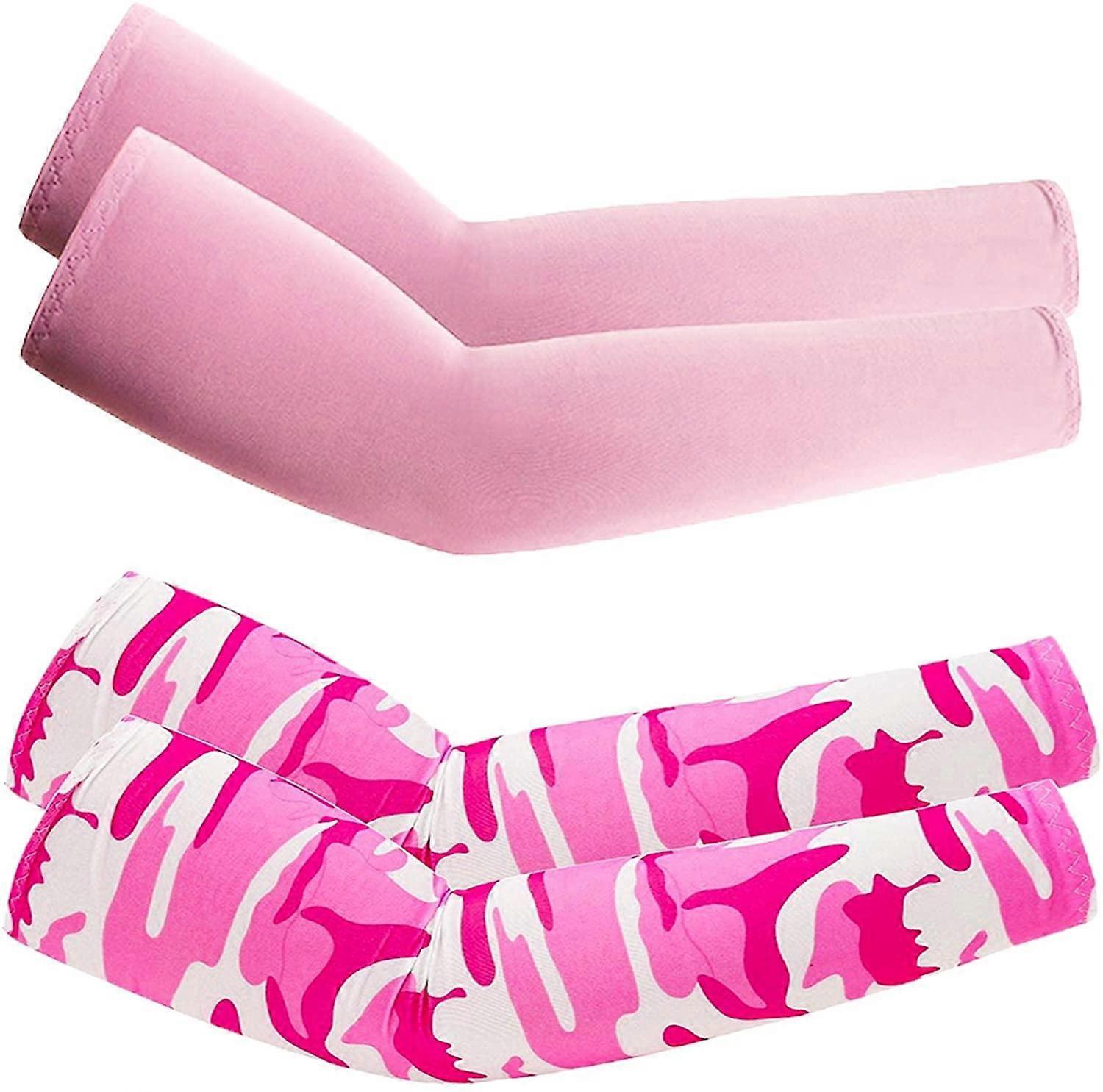 2 Pairs Cooling Arm Sleeves Anti-UV Cycling Driving Sports Use - Image 1