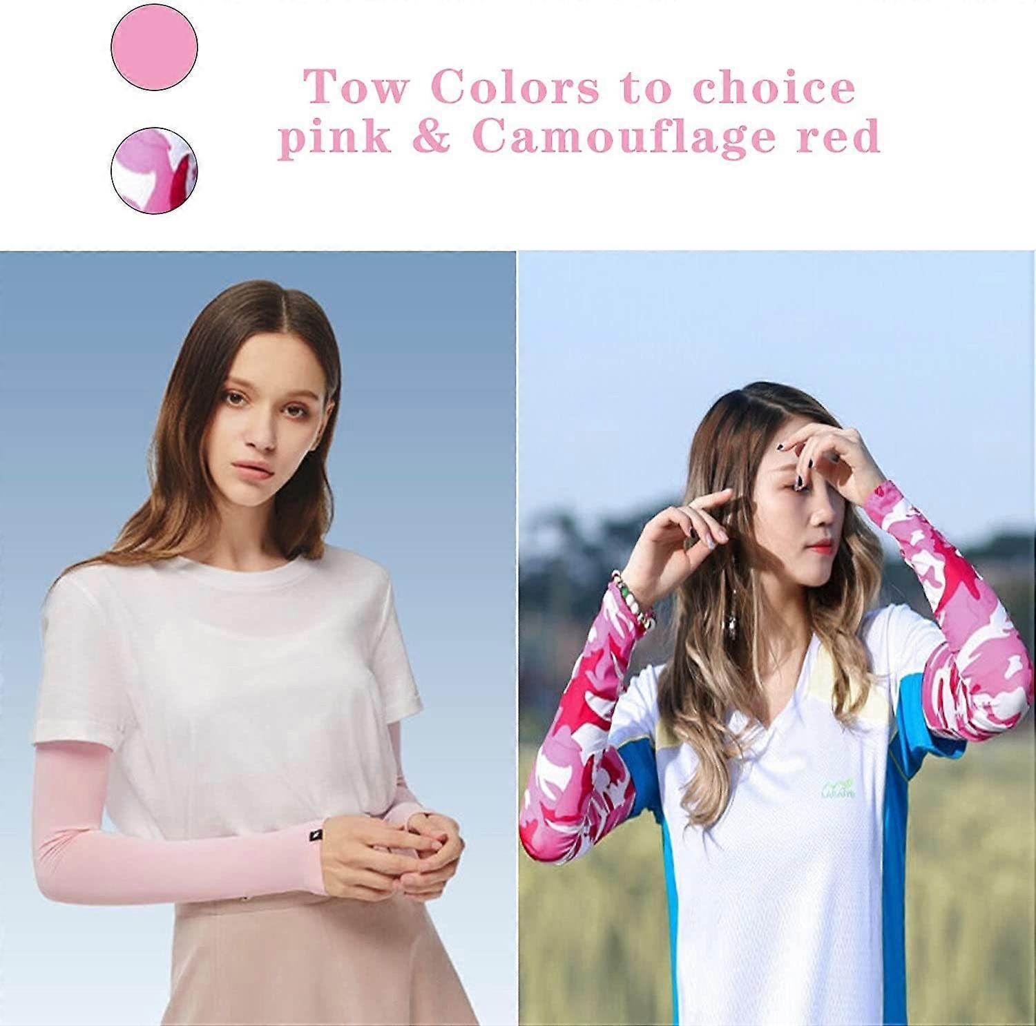 2 Pairs Cooling Arm Sleeves Anti-UV Cycling Driving Sports Use - Image 4