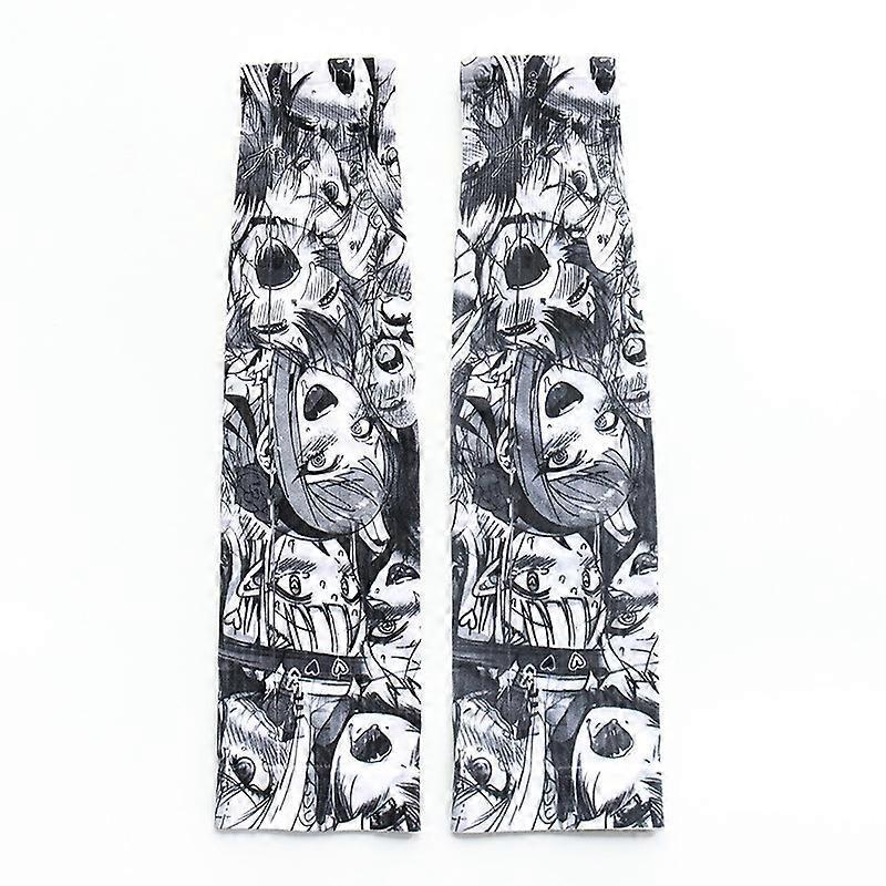 Cow Print Cooling Arm Sleeves UV Protection Long Arm Covers - Image 3