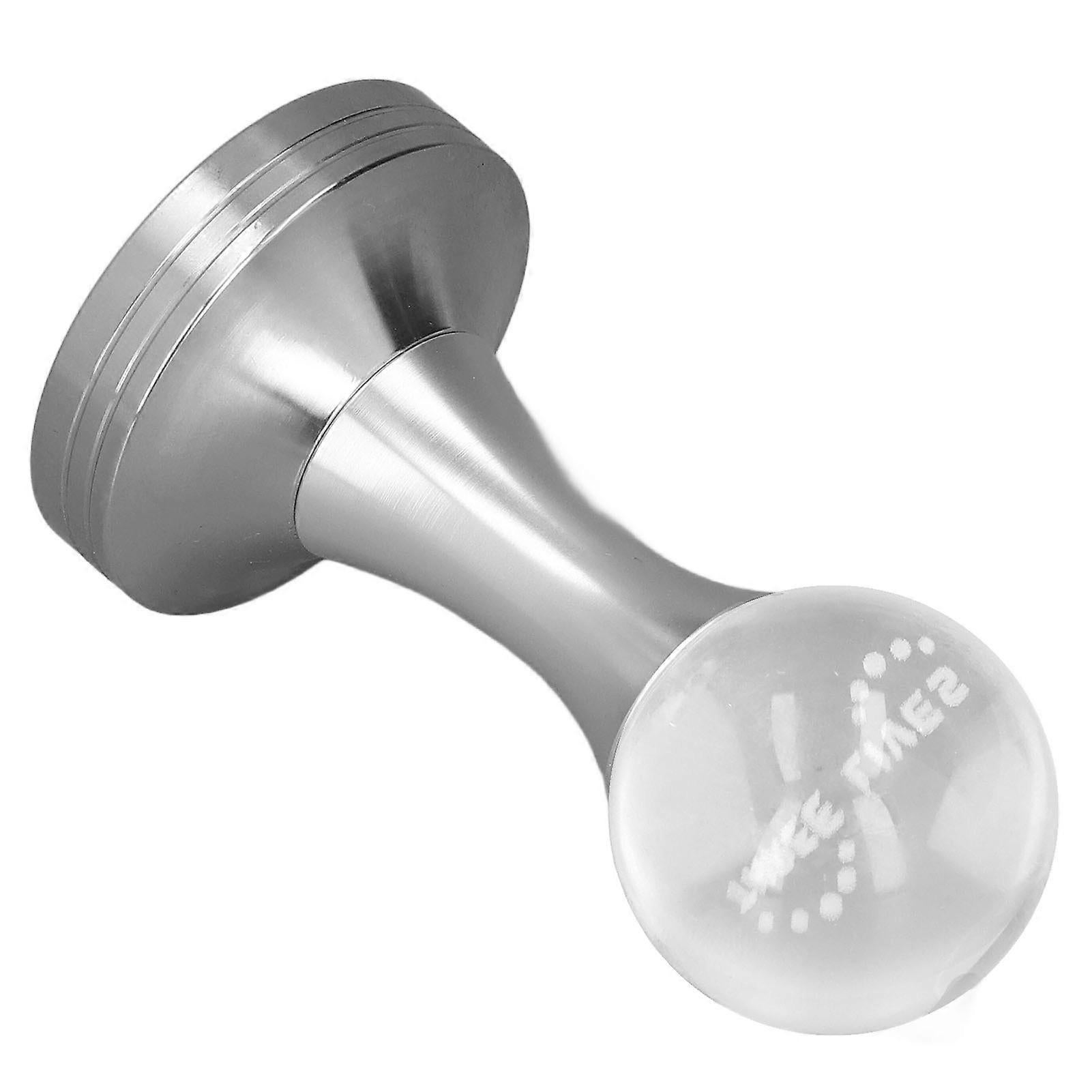 Crystal Ball Coffee Tamper Stainless Steel Espresso Tool 58x105mm Silver - Image 1