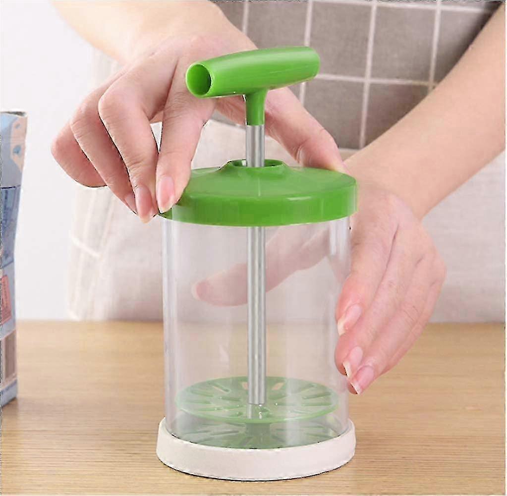 Manual Whipped Cream Dispenser 450ml Professional Cream Whipper with Lid - Image 2