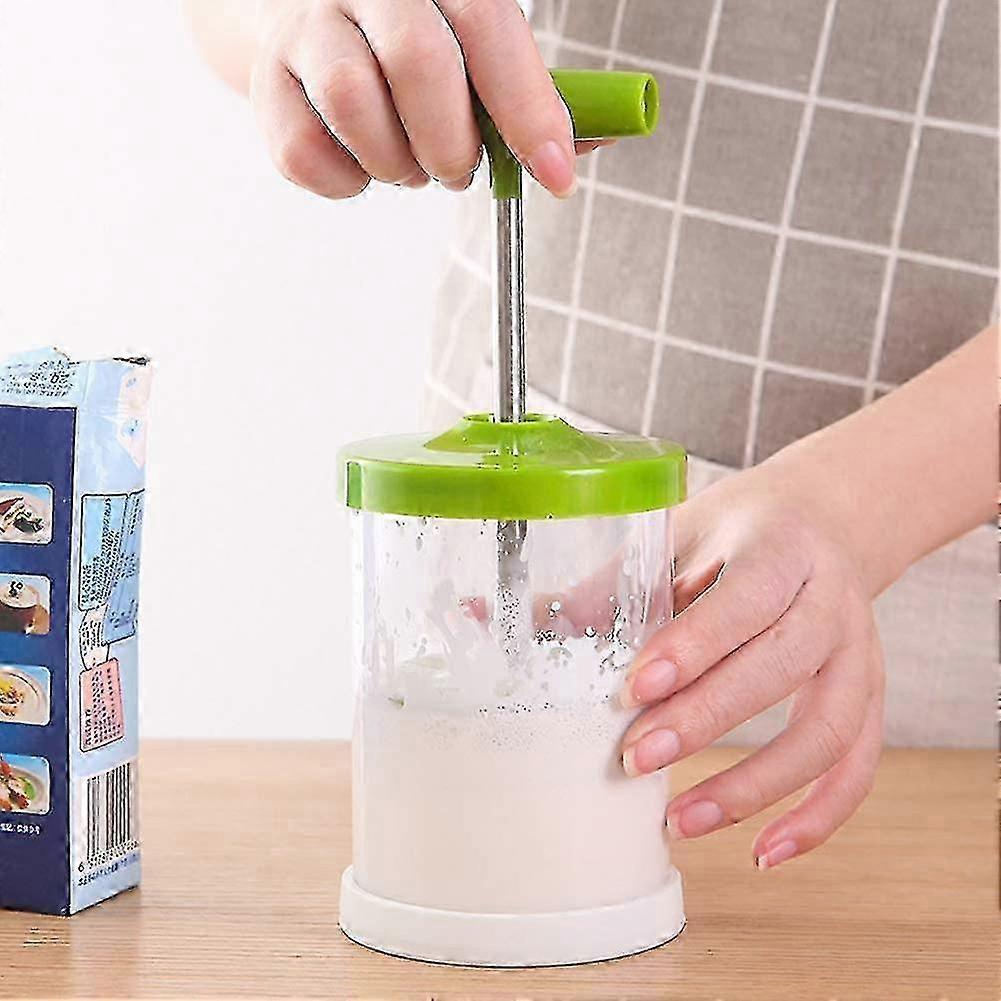 Manual Whipped Cream Dispenser 450ml Professional Cream Whipper with Lid - Image 3