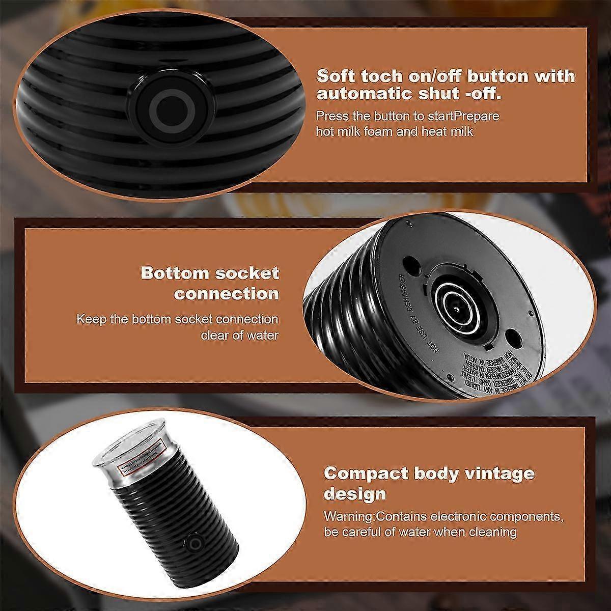 Automatic Hot & Cold Milk Frother Machine Cappuccino Coffee Maker Companion - Image 5