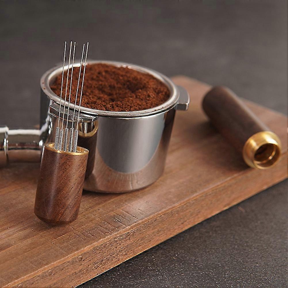 Stainless Steel Coffee Tamper with WDT Needles Espresso Distributor Tool - Image 2