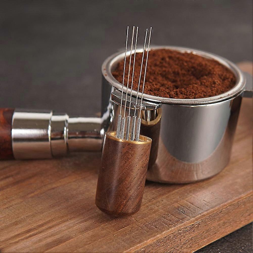 Stainless Steel Coffee Tamper with WDT Needles Espresso Distributor Tool - Image 3
