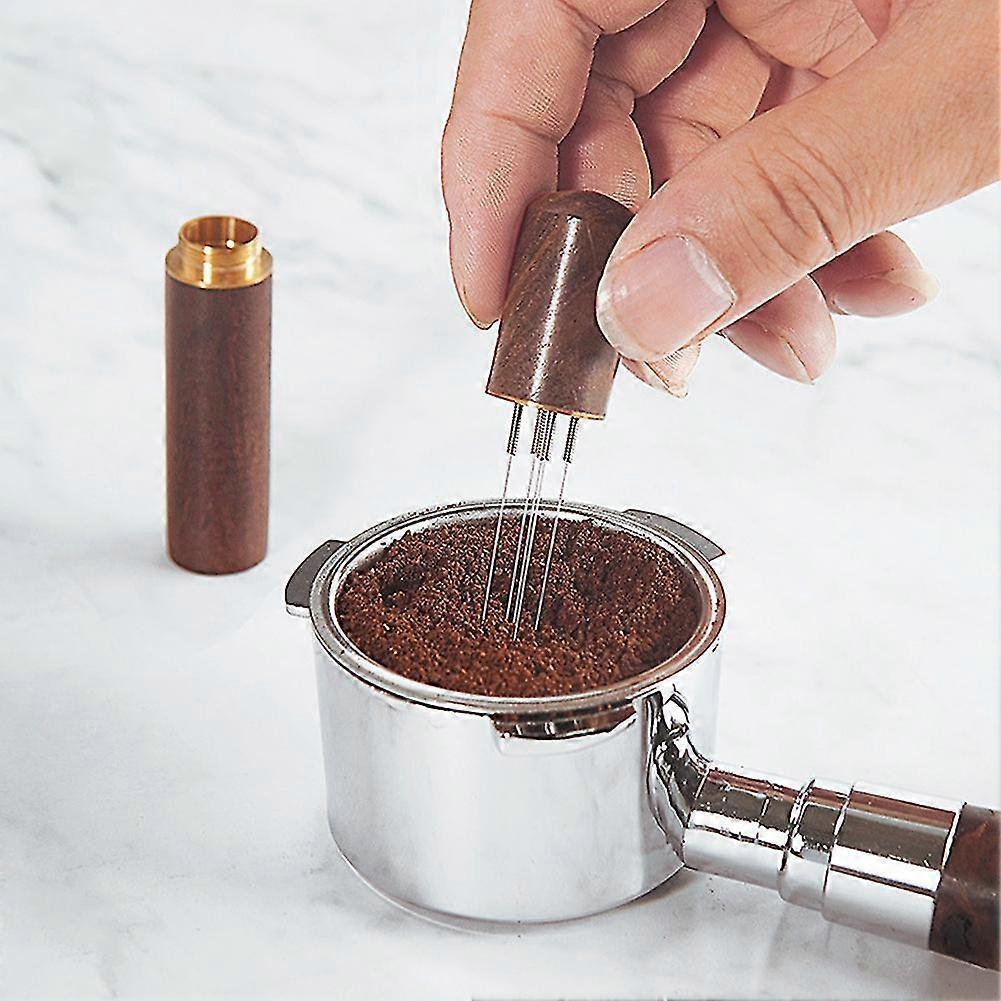 Stainless Steel Coffee Tamper with WDT Needles Espresso Distributor Tool - Image 4